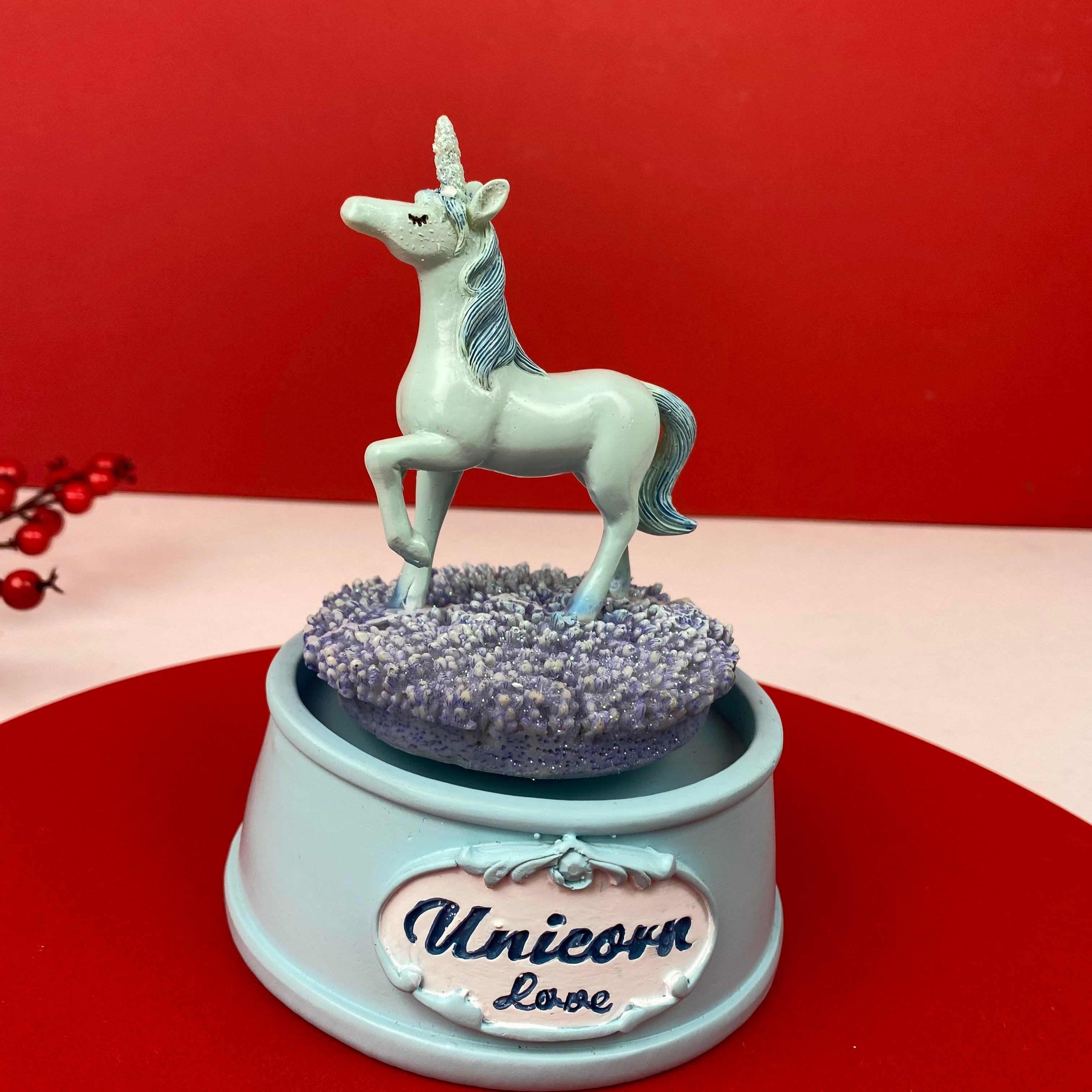 Mavi Unicorn  Yılbaşı Yeniyıl hediye Kutusu