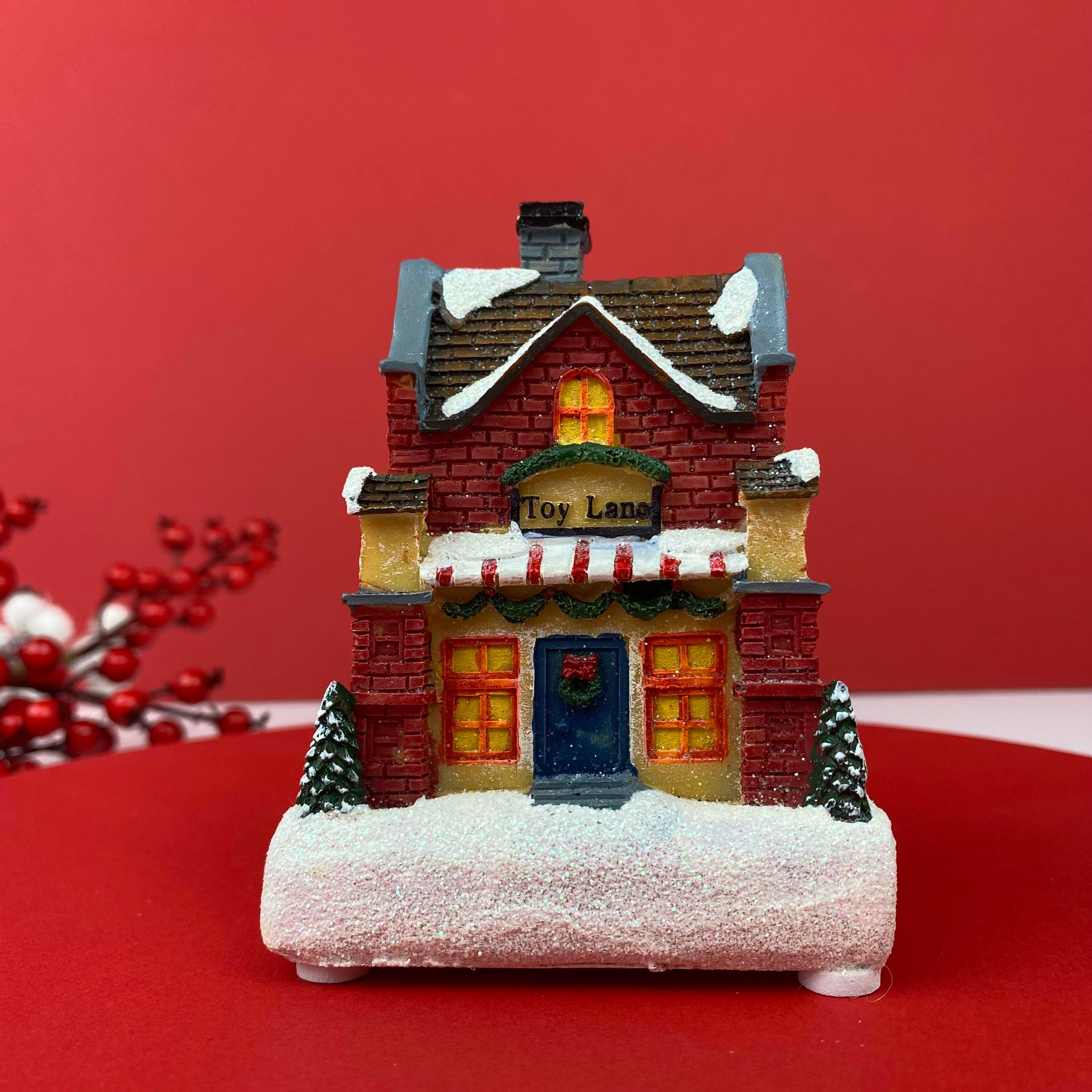 Mini Işıklı Yılbaşı Evi