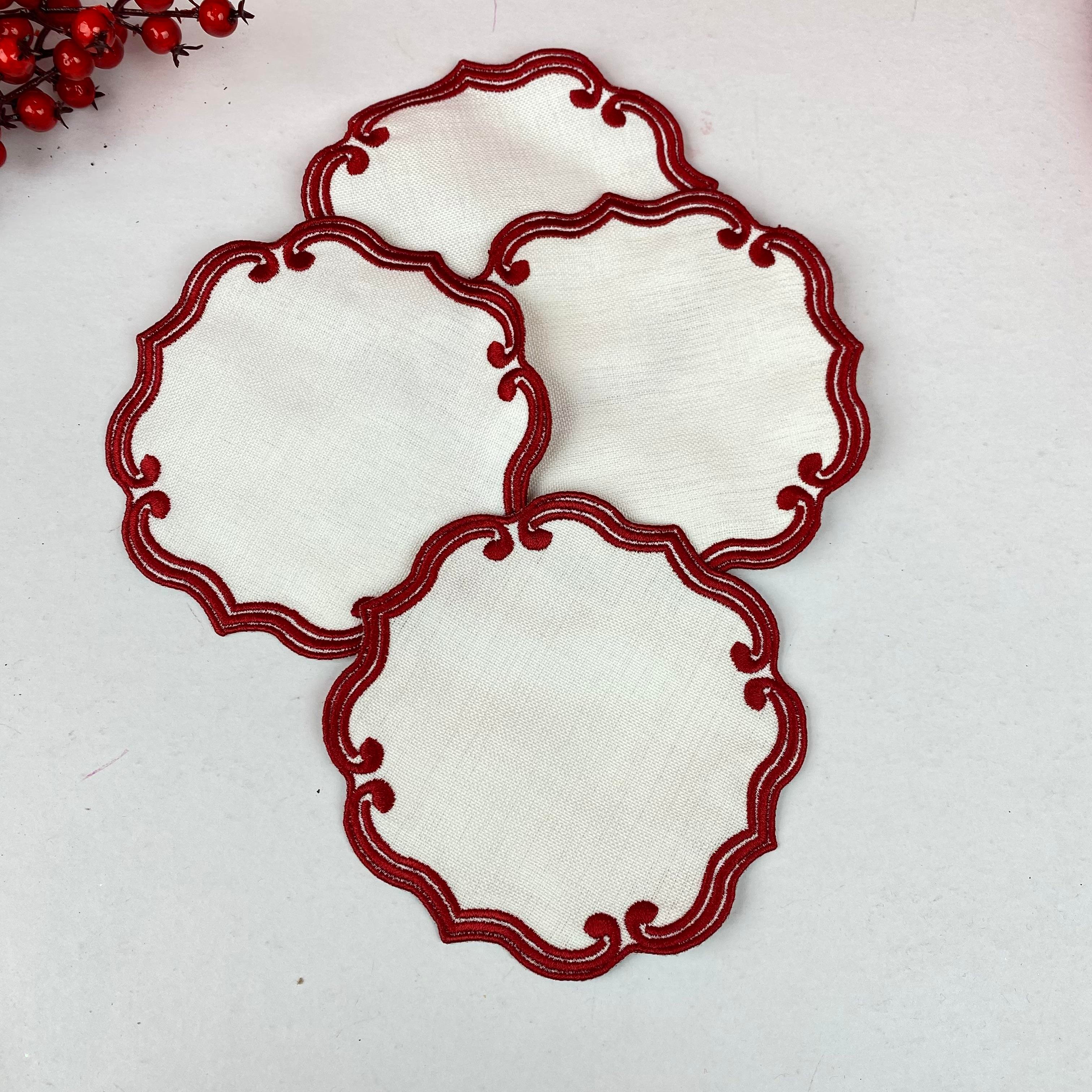 Nakış Kokteyl Bardak Altlığı