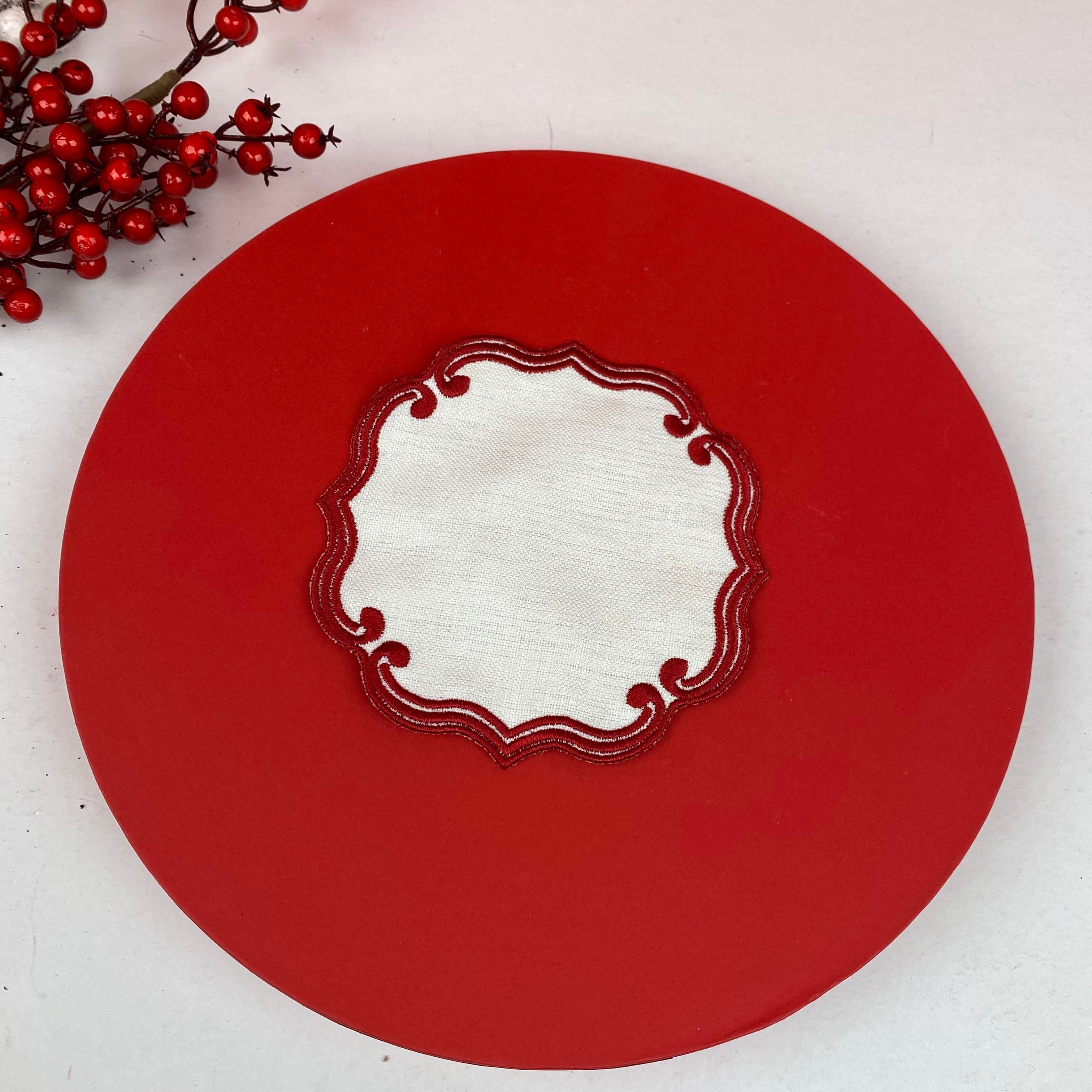 Nakış Kokteyl Bardak Altlığı