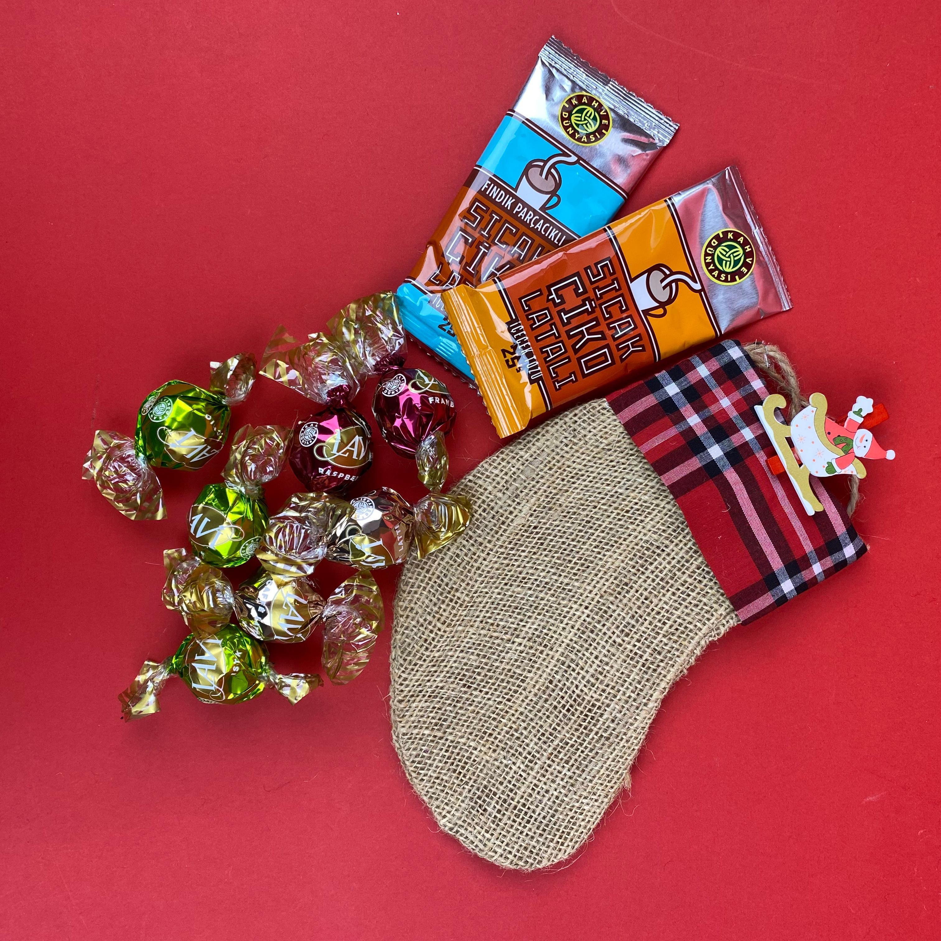 Noel Yılbaşı Çorabı Hediye 