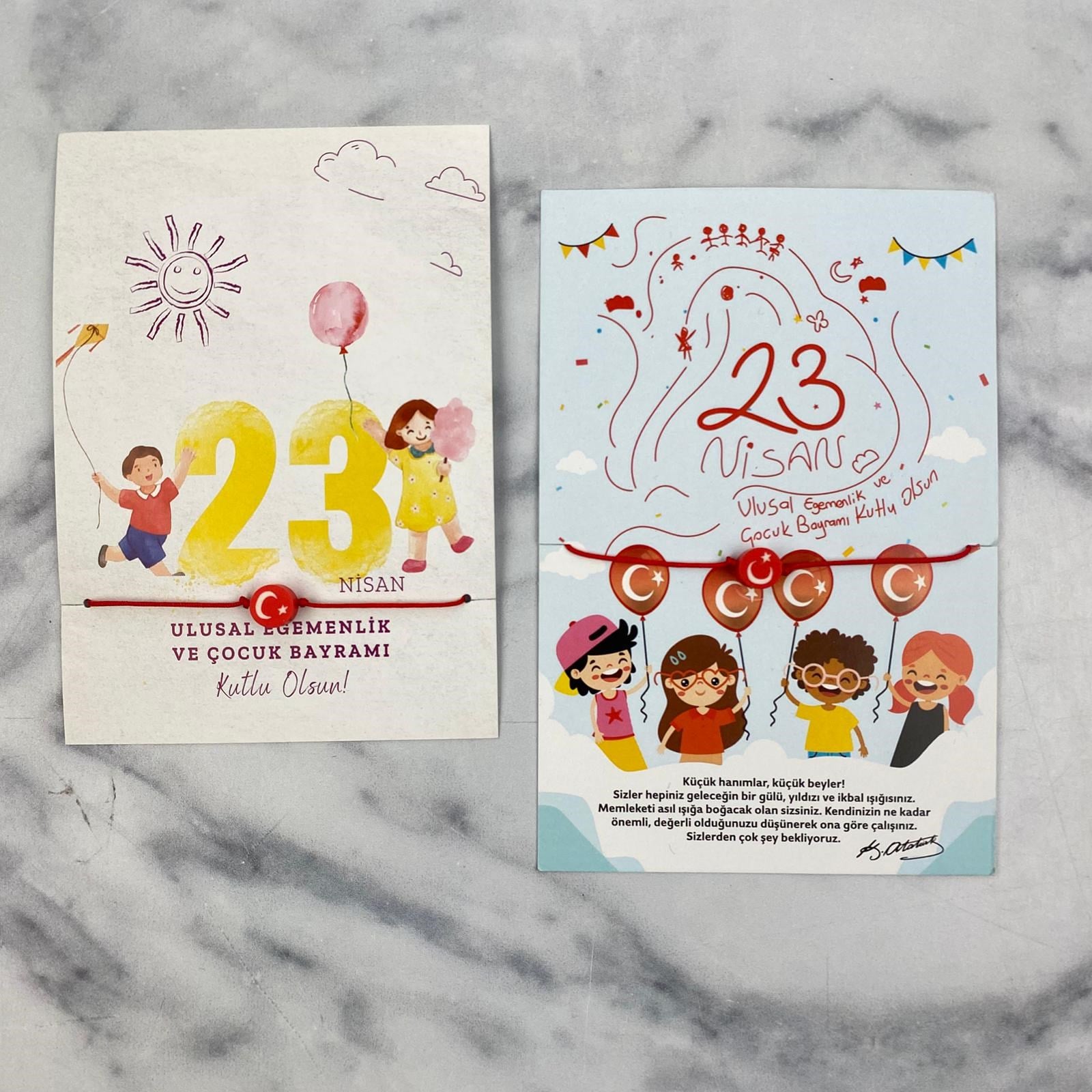 Türk Bayrağı Bileklik 23 Nisan Çocuk hediye