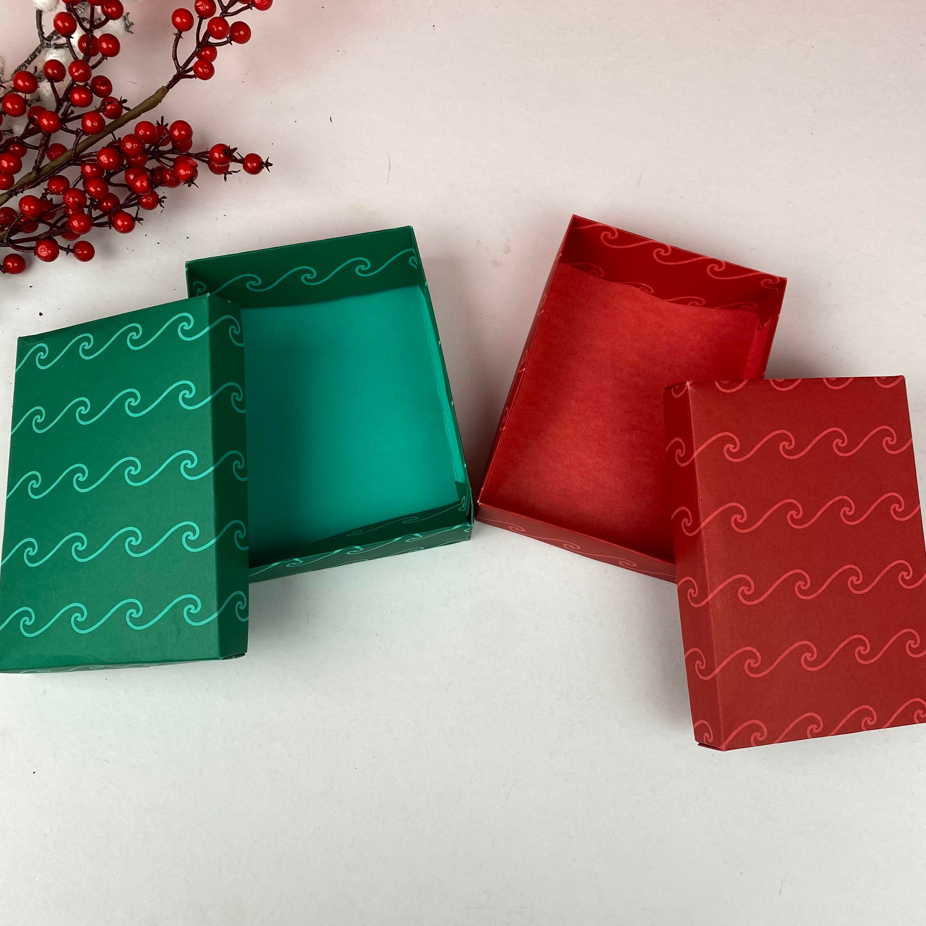 Yılbaşı Boş Mini Hediye Kutusu - Model 2 - İnce Karton Kutu