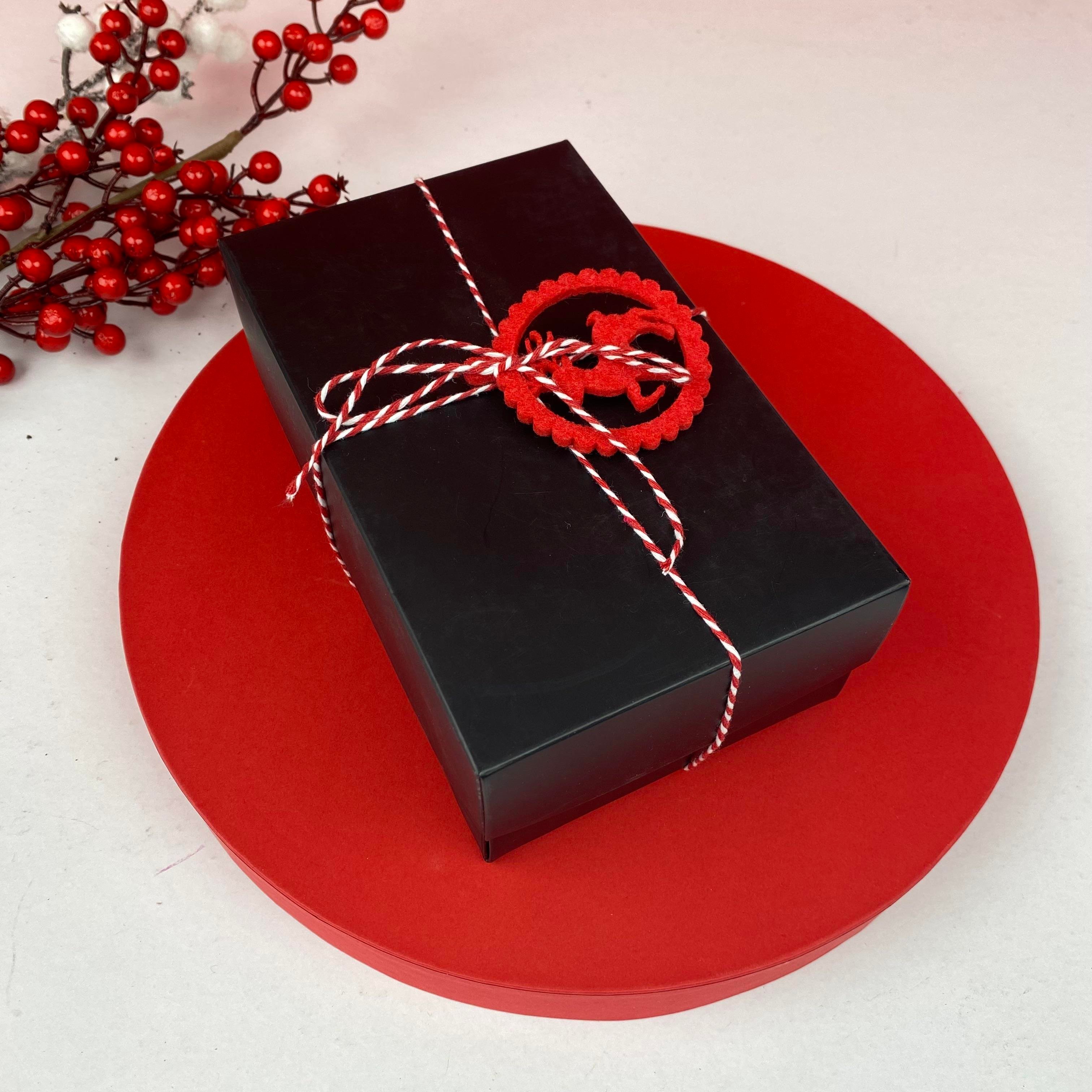 Yılbaşı Mini Boş Hediye Kutusu - Model 1 