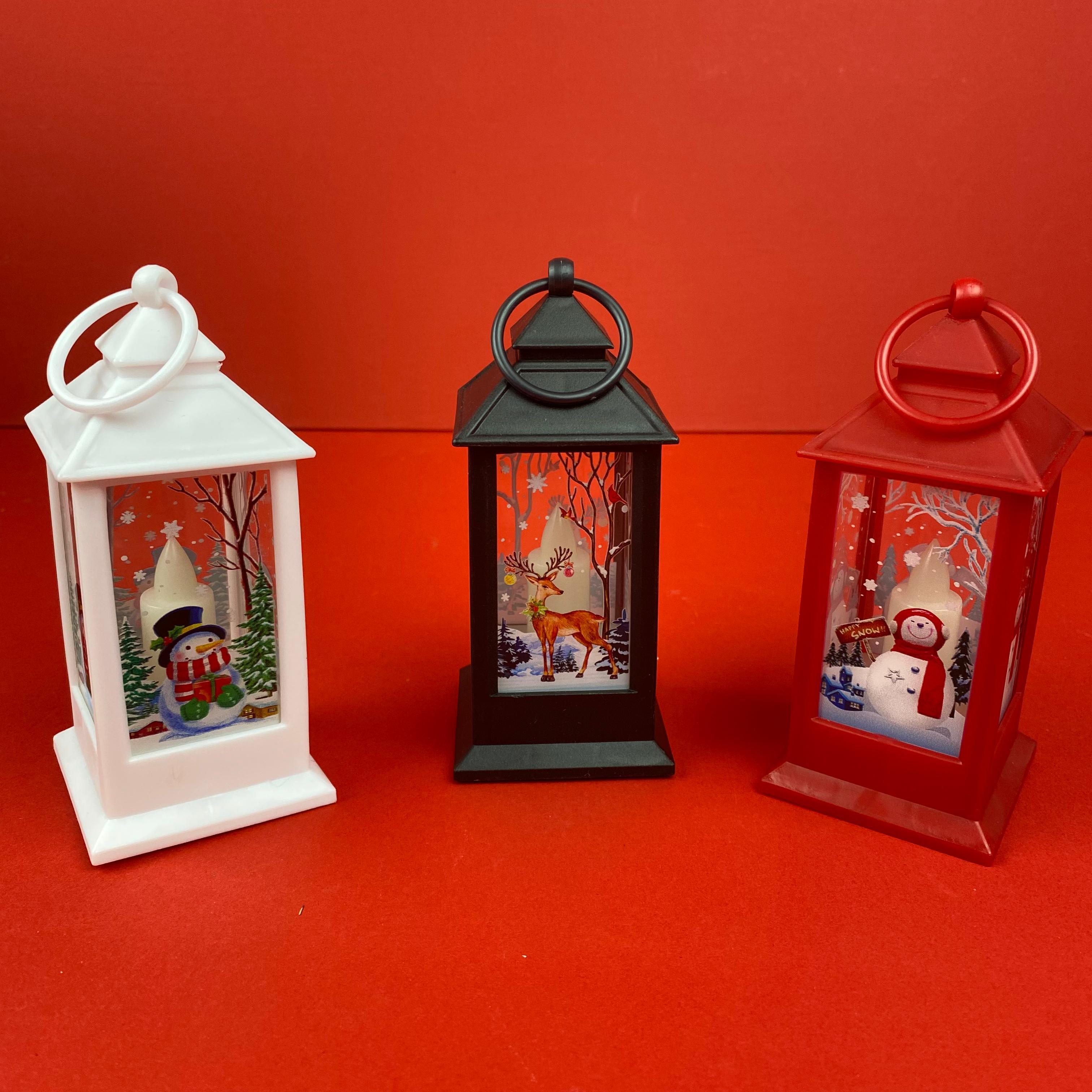 Yılbaşı Mini Fener - Pilli 12 cm