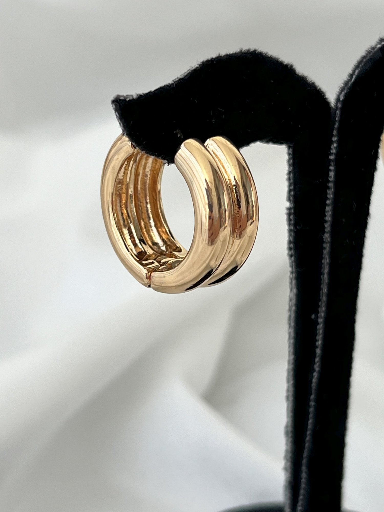 ÇİFT HALKA KÜPE - GOLD