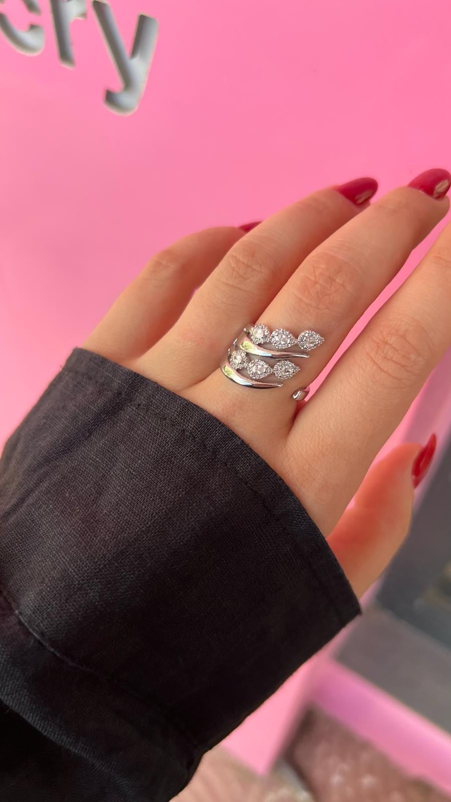 Flore yüzük - silver