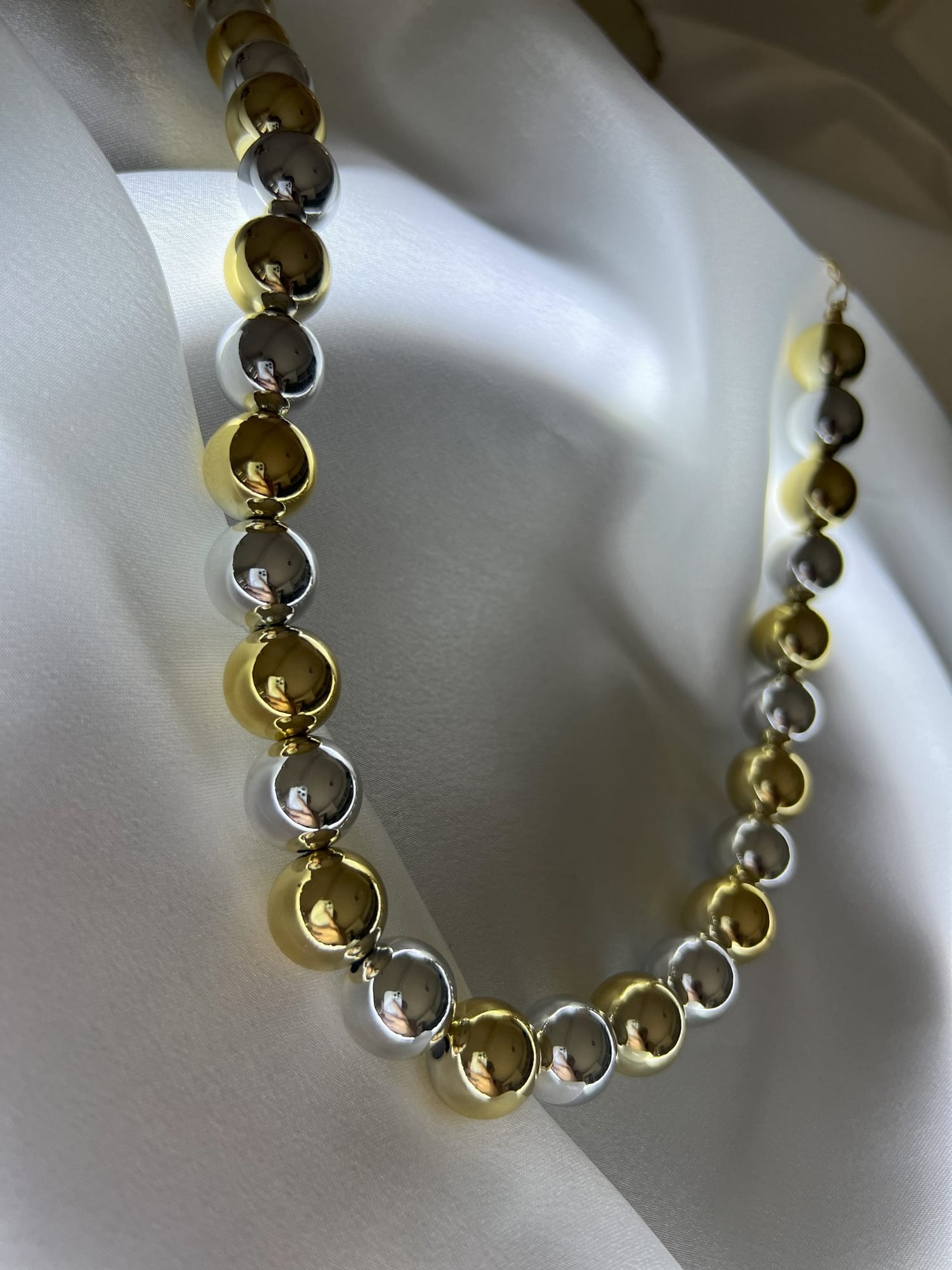 GOLD SILVER TOP KOLYE