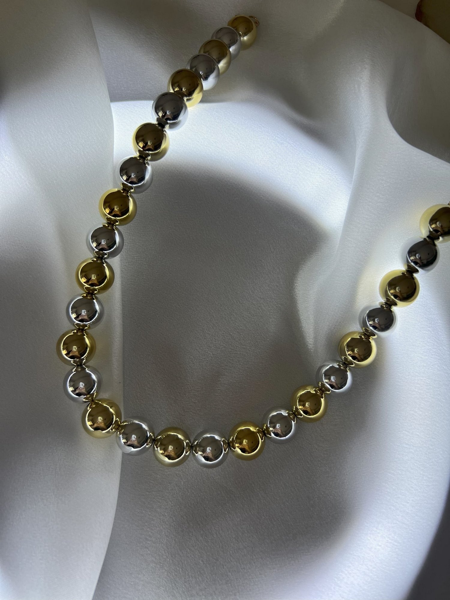 GOLD SILVER TOP KOLYE