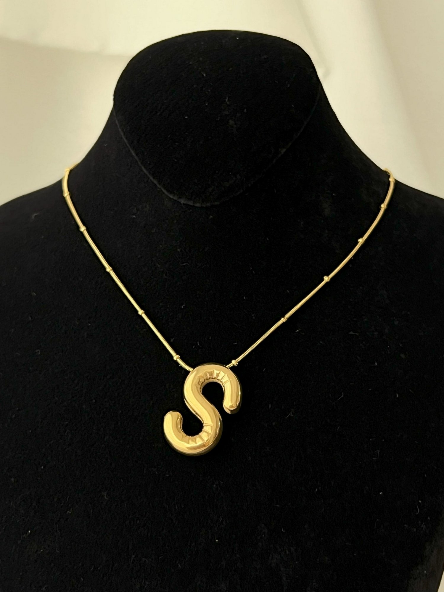 HARF  KOLYESİ -S - GOLD