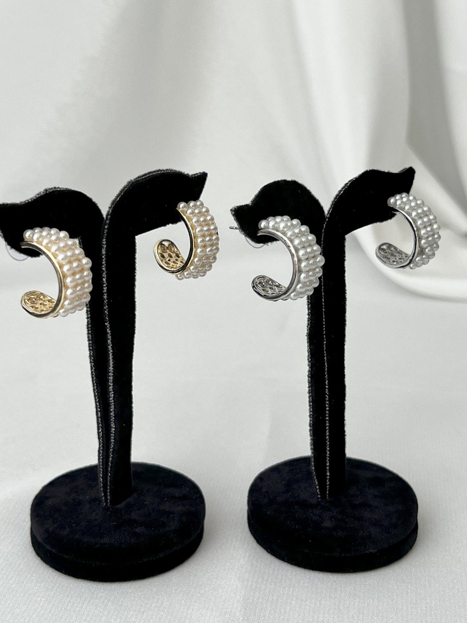 İNCİLİ KÜPE - SILVER