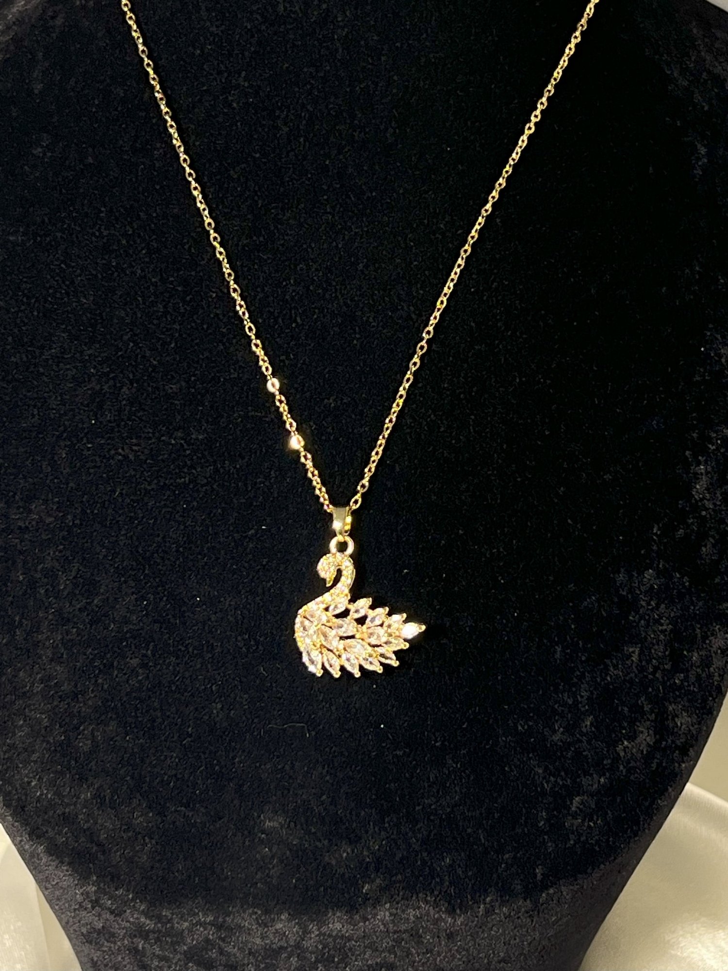 KUĞU MARKA KOLYE - GOLD