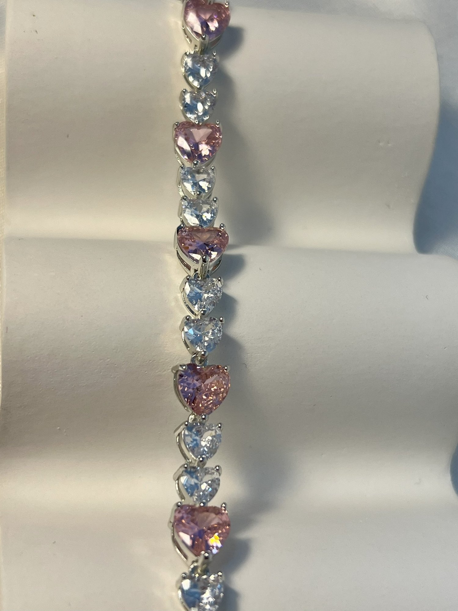 VIP PEMBE KALP BİLEZİK