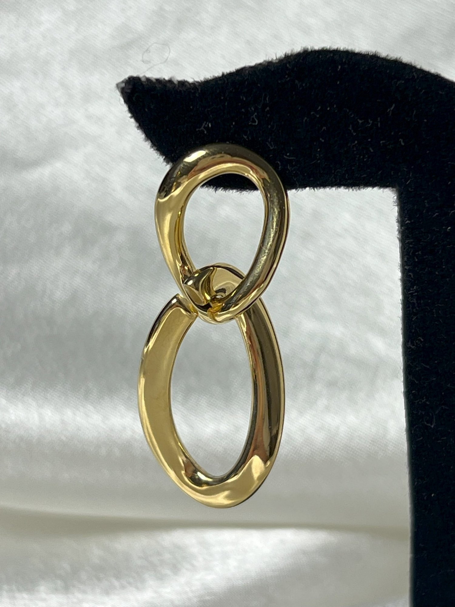 ZİNCİR DESEN KÜPE - GOLD