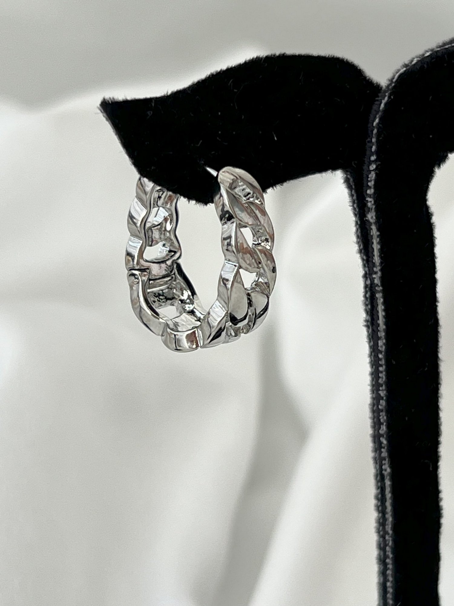 ZİNCİR MODEL KÜPE - SILVER