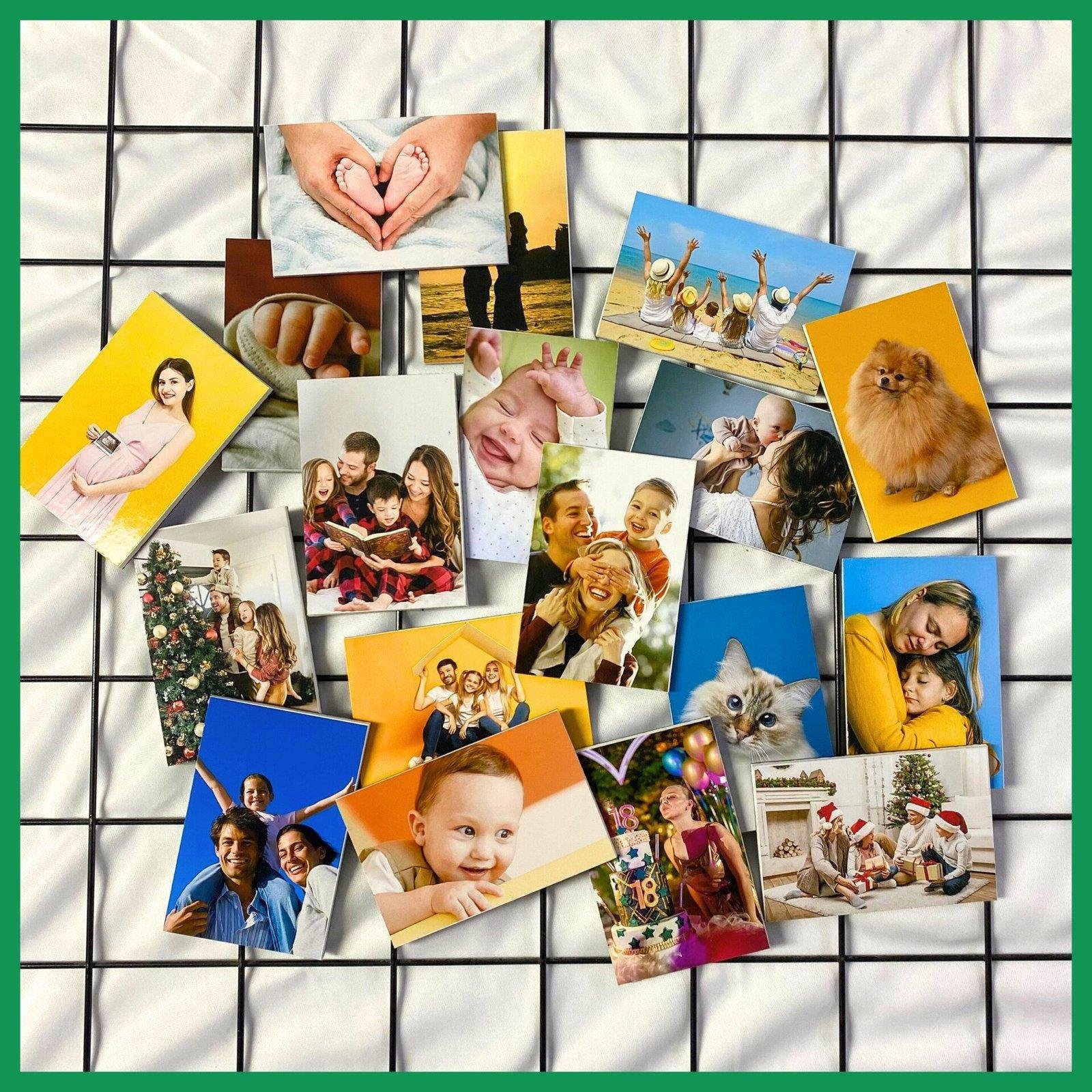 18 Adet 9X6 Cm Kalın Fotoğraflı Magnet