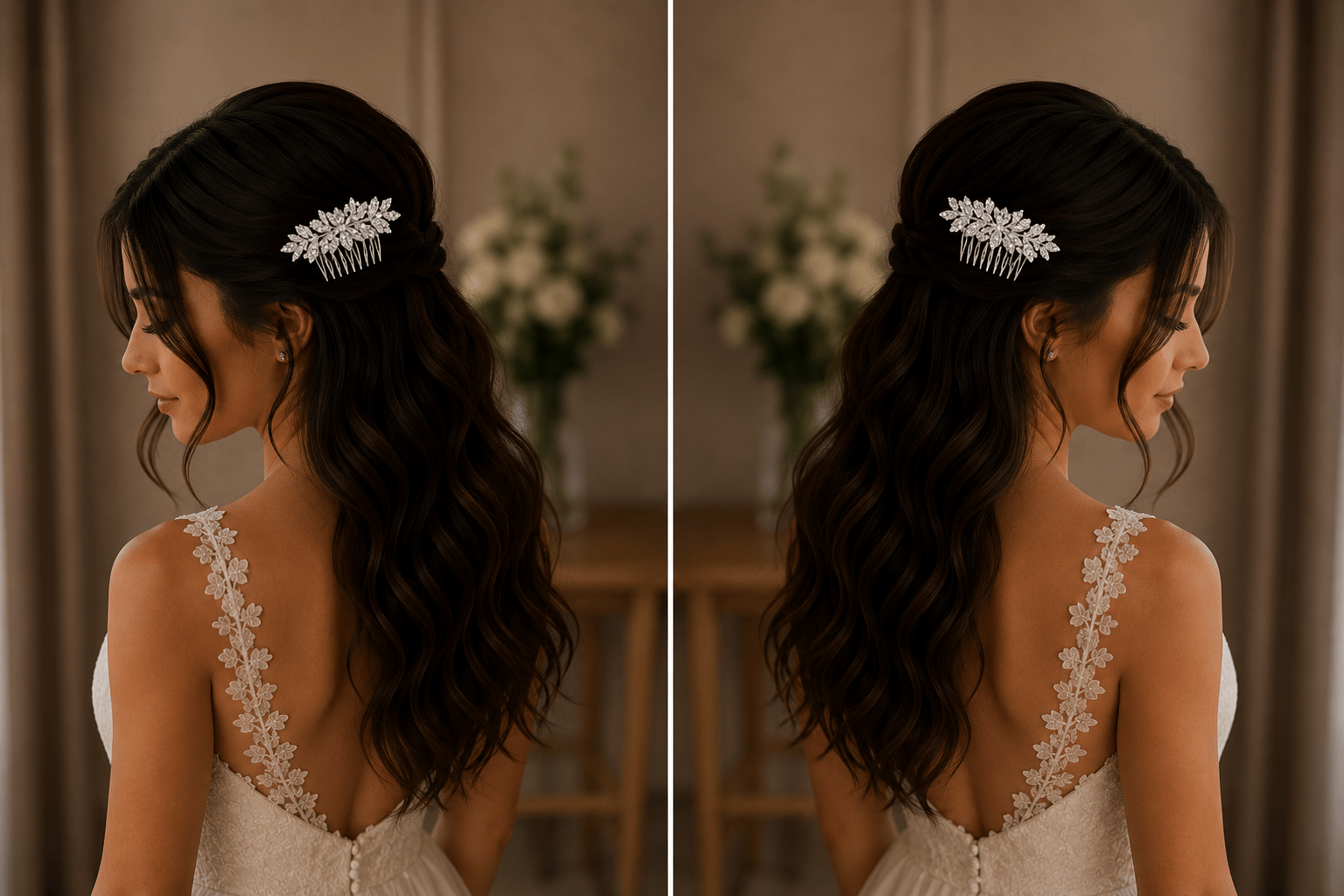 EMMA'' ZİRKON TAŞLI GELİN SAÇ TOKASI