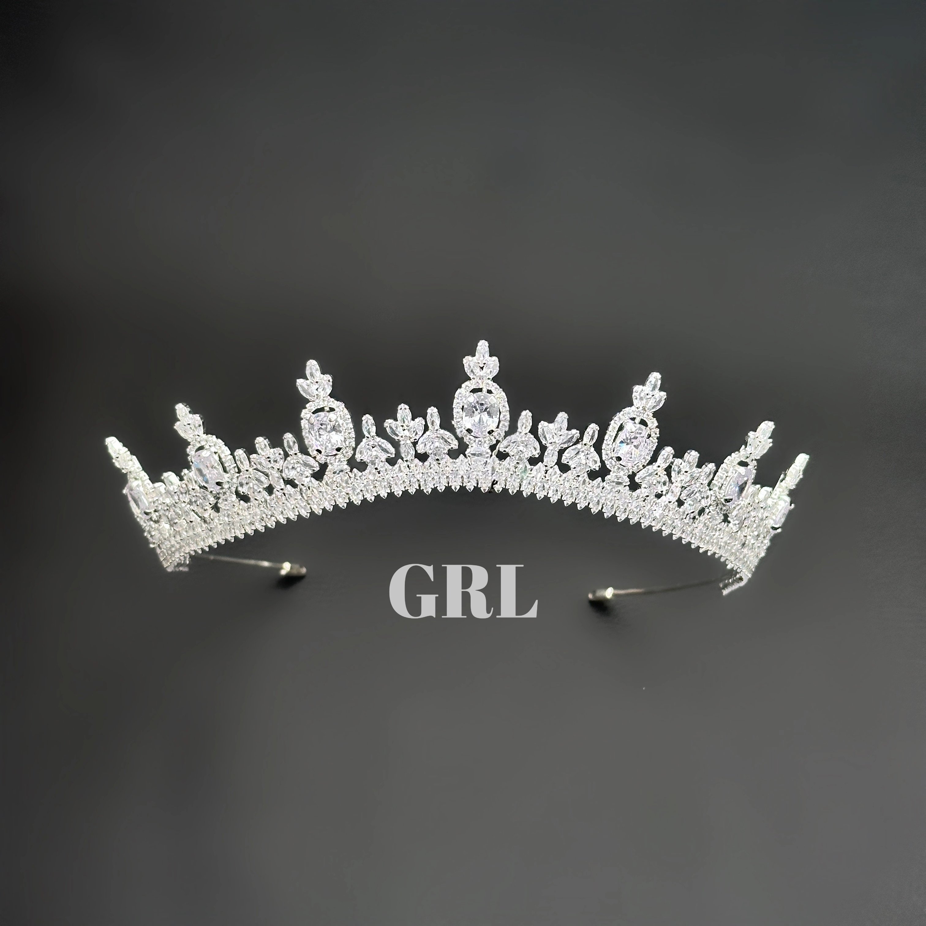 ''HİLAL'' ZİRKON TAŞLI ZARİF GELİN TACI