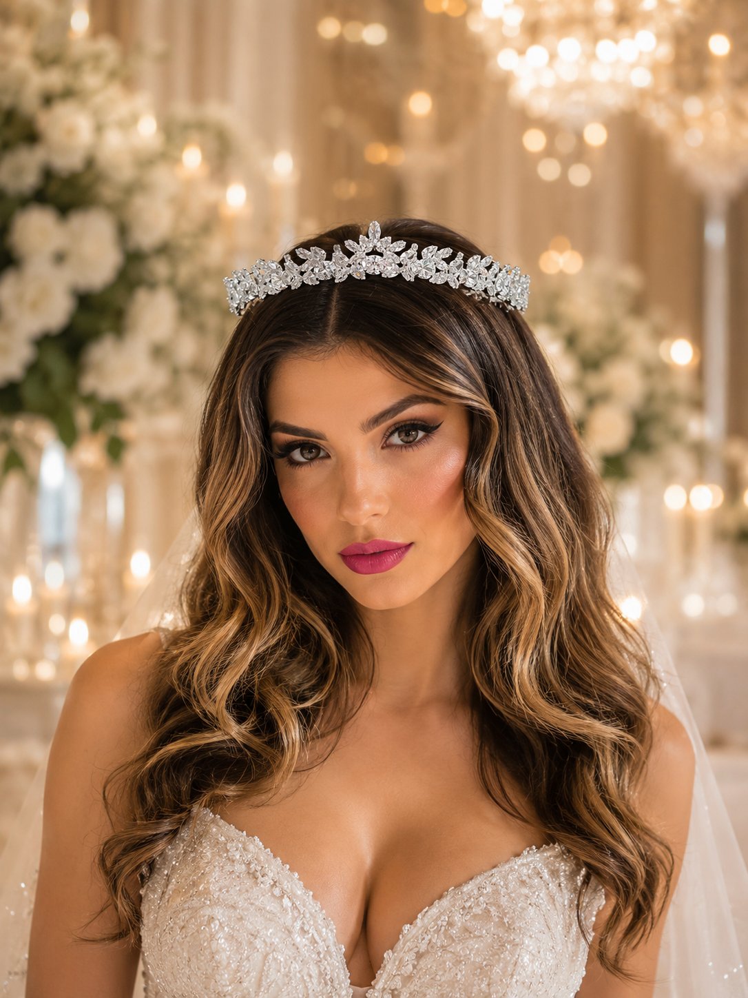 ''SEMA'' ZİRKON TAŞLI ZARİF GELİN TACI