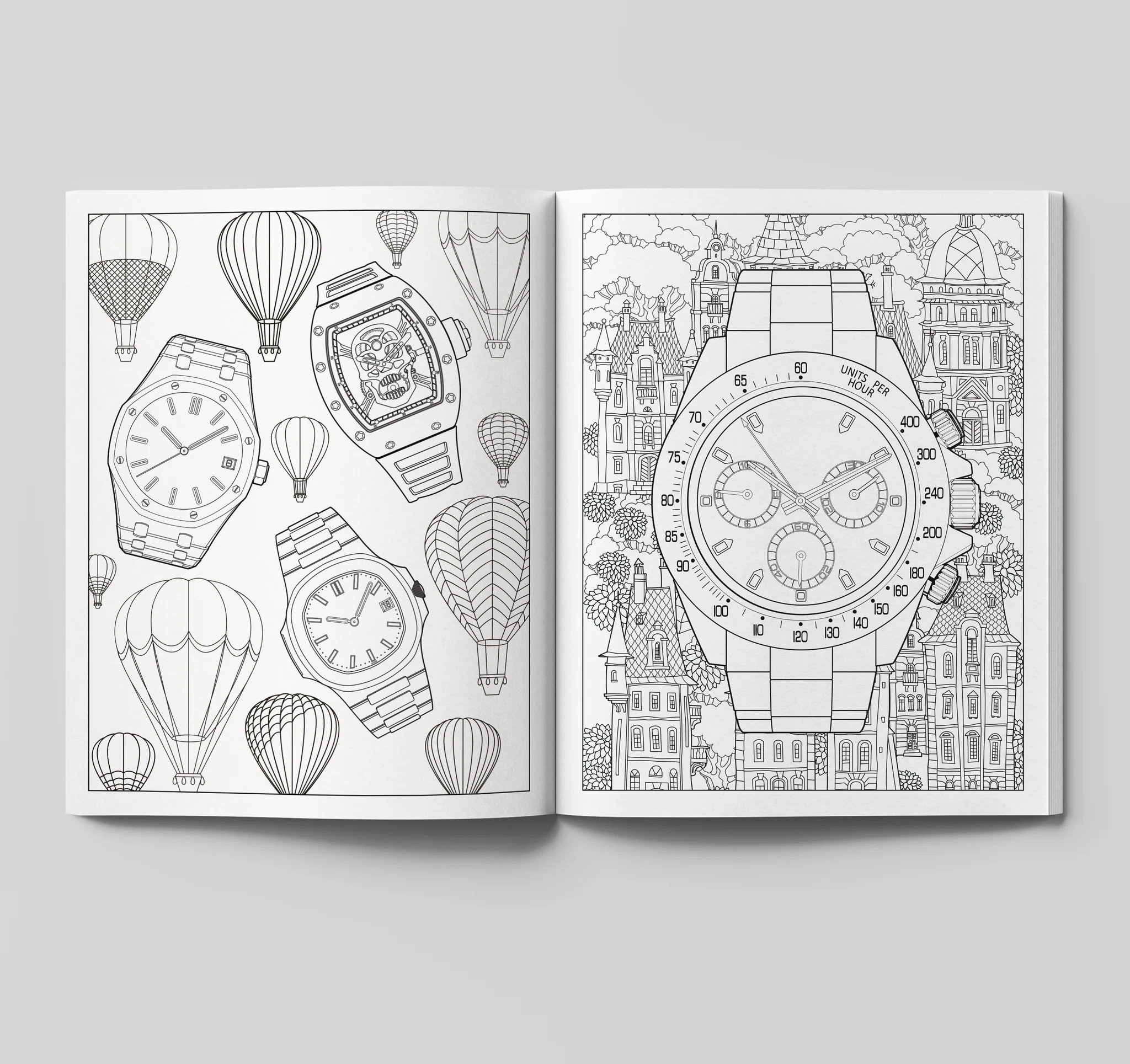 Diaper Book Club-The Watch Collector's Coloring Book