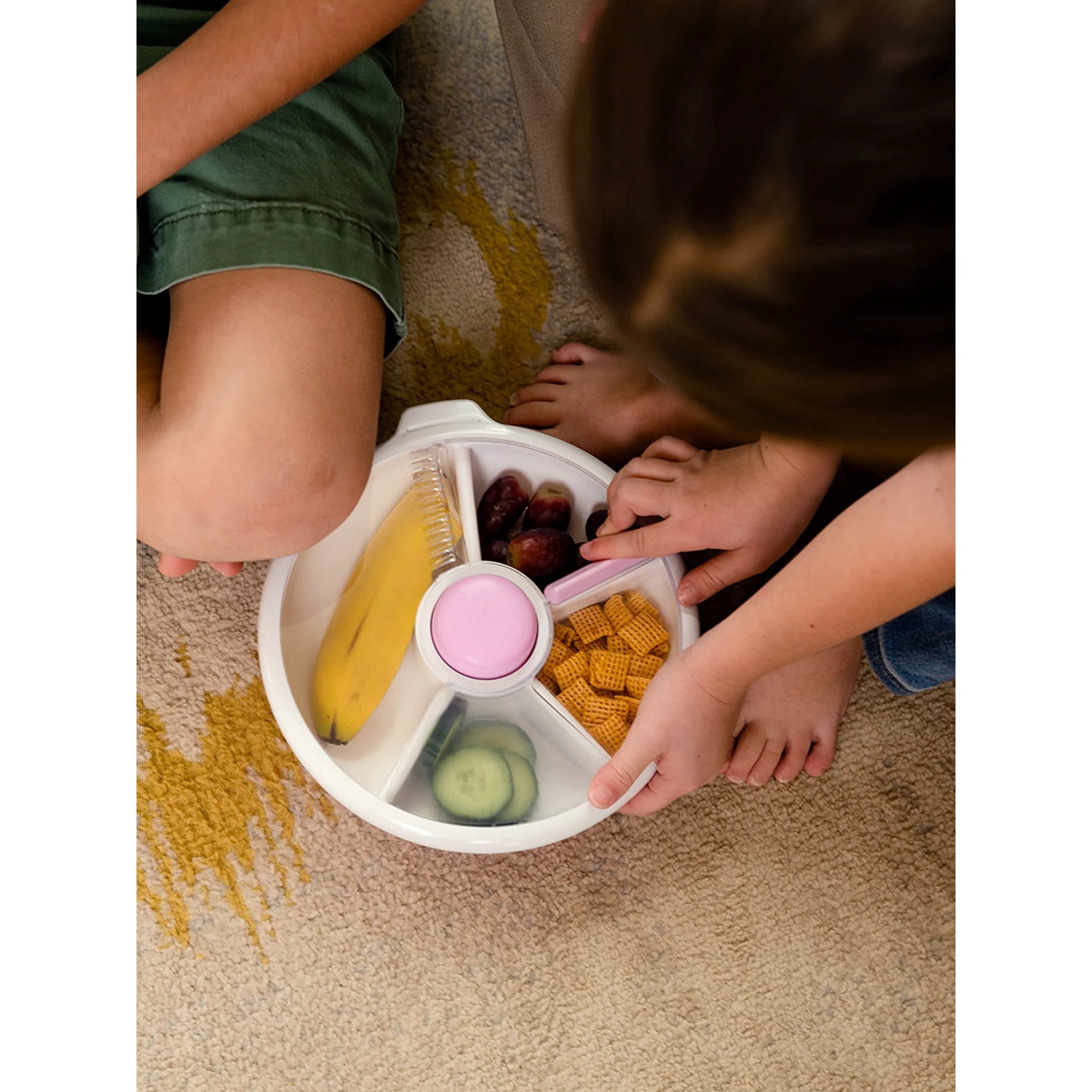Göbe Kids - Büyük Boy Snack Spinner Yemek Kabı Mor