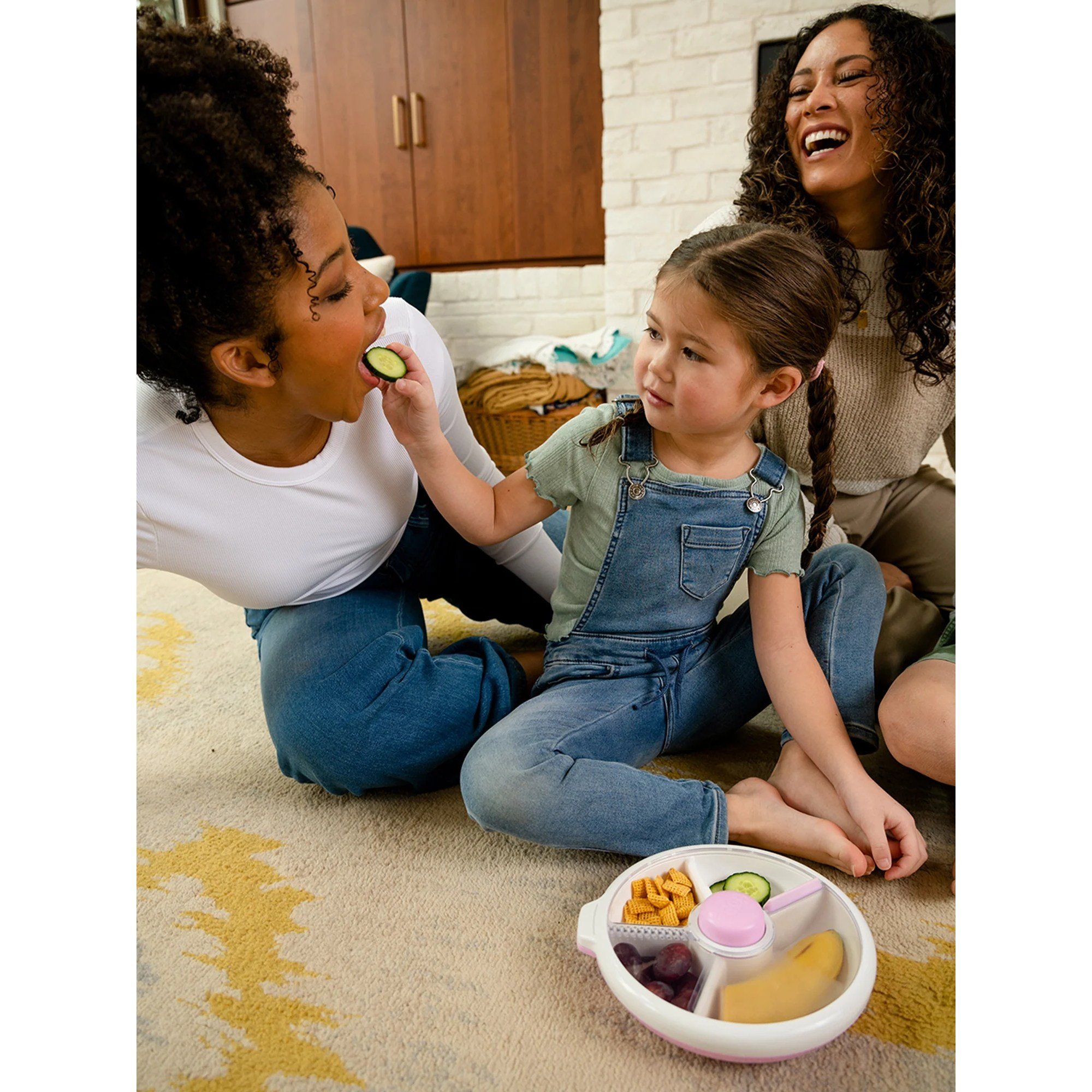 Göbe Kids - Büyük Boy Snack Spinner Yemek Kabı Mor
