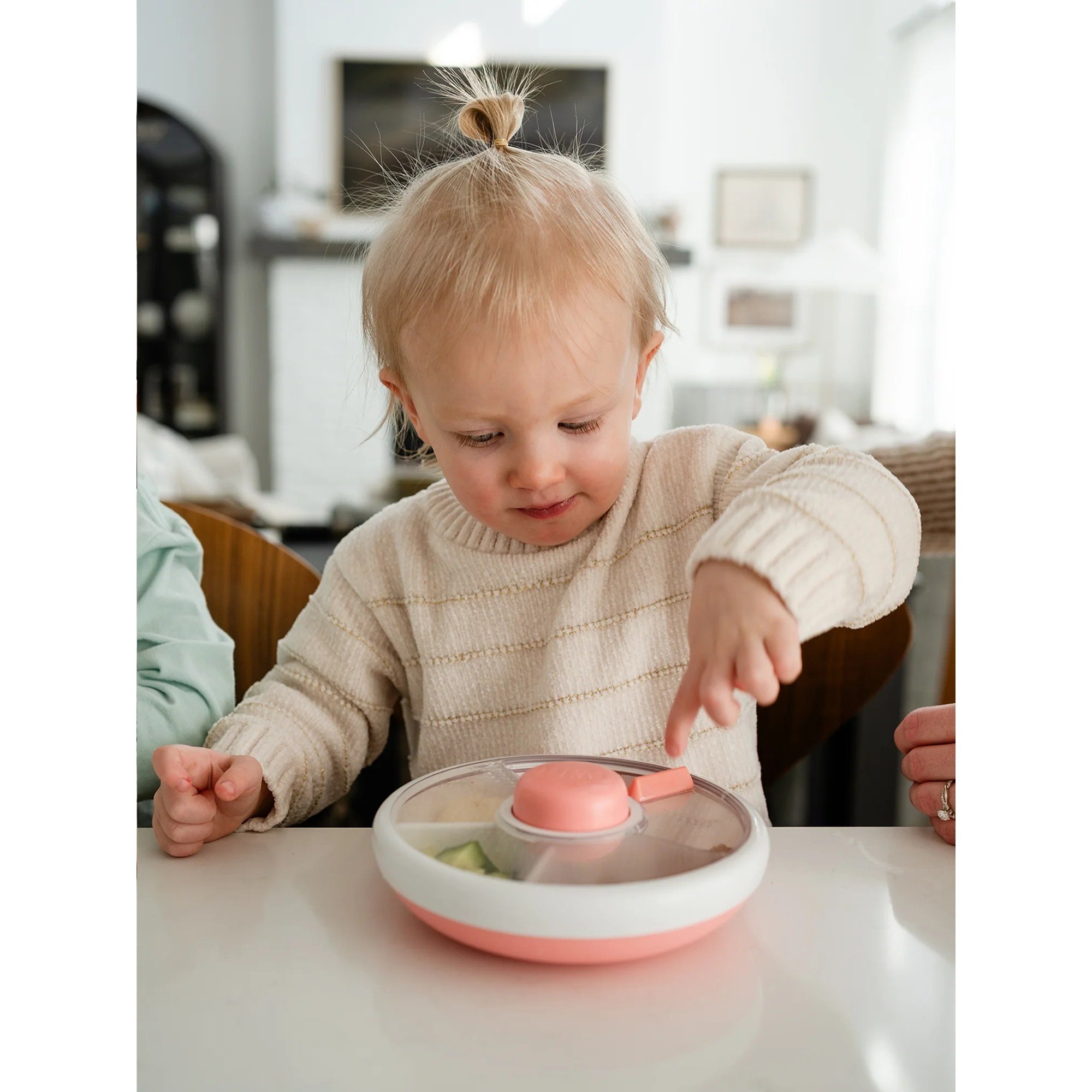 GöBe Kids - Snack Spinner Yemek Kabı Pembe