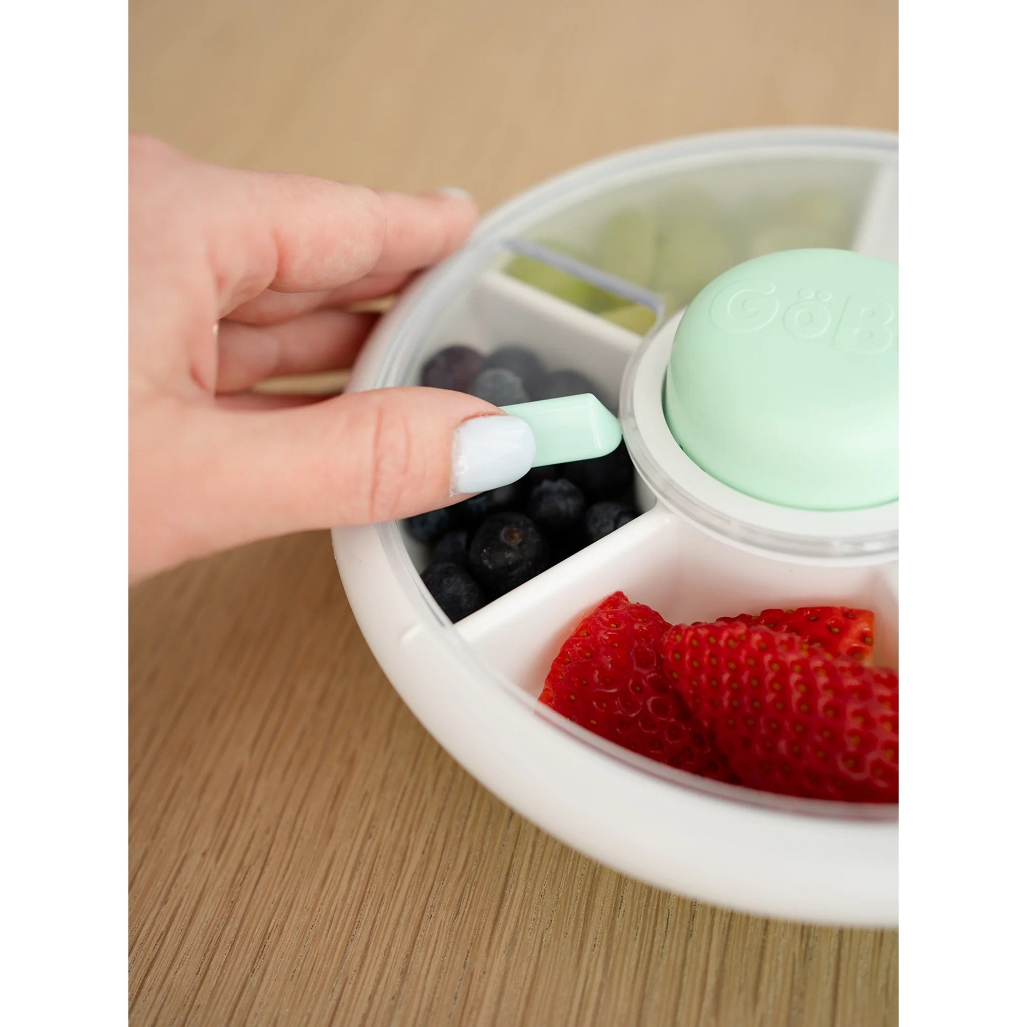 GöBe Kids - Snack Spinner Yemek Kabı Yeşil