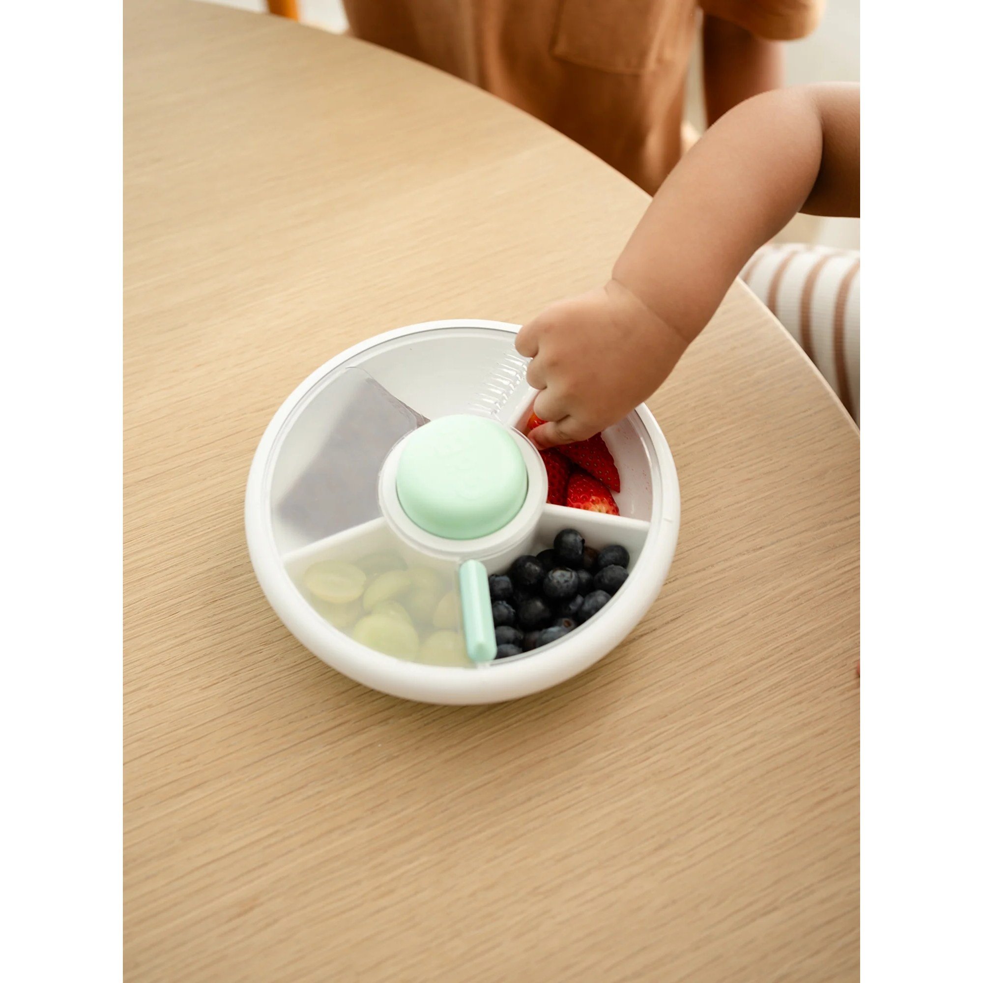 GöBe Kids - Snack Spinner Yemek Kabı Yeşil