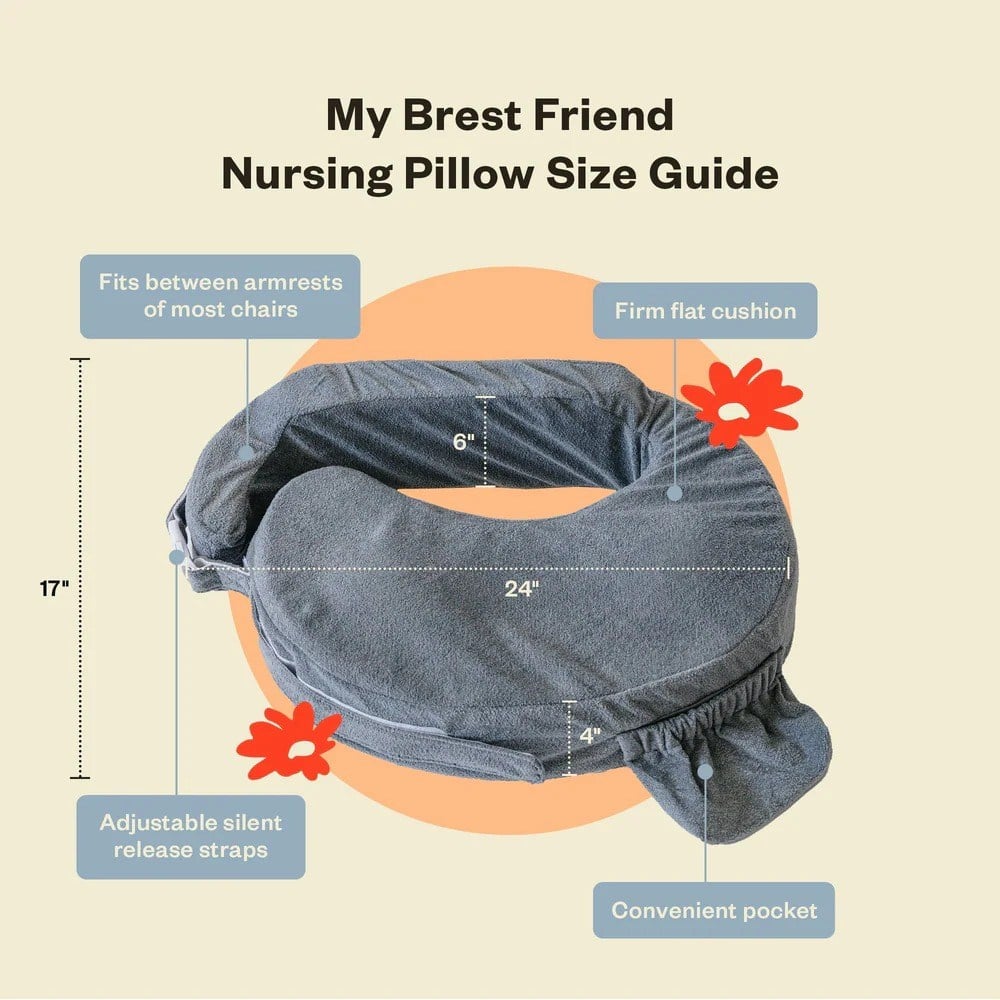 My Brest Friend Deluxe Emzirme Yastığı - Koyu Gri
