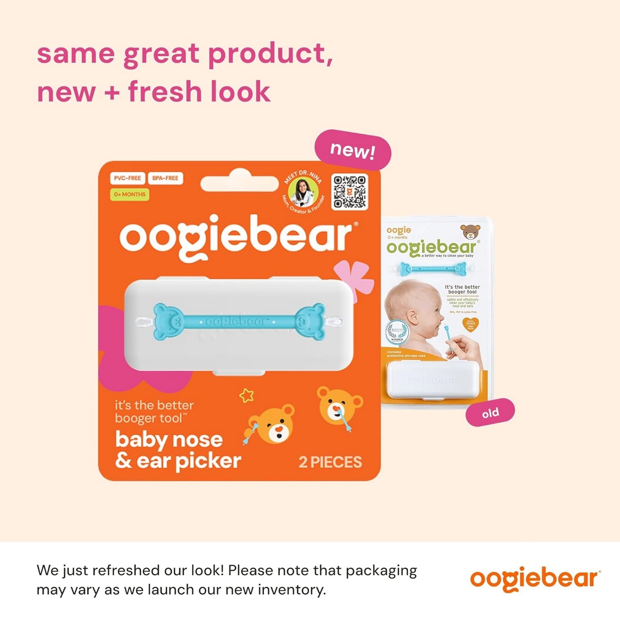 Oogiebear - Burun ve Kulak Temizleyici 1 Adet Mavi