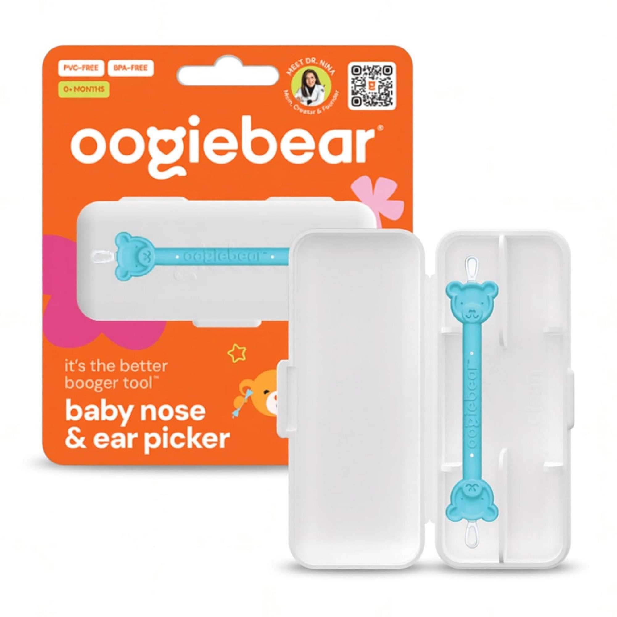 Oogiebear - Burun ve Kulak Temizleyici 1 Adet Mavi