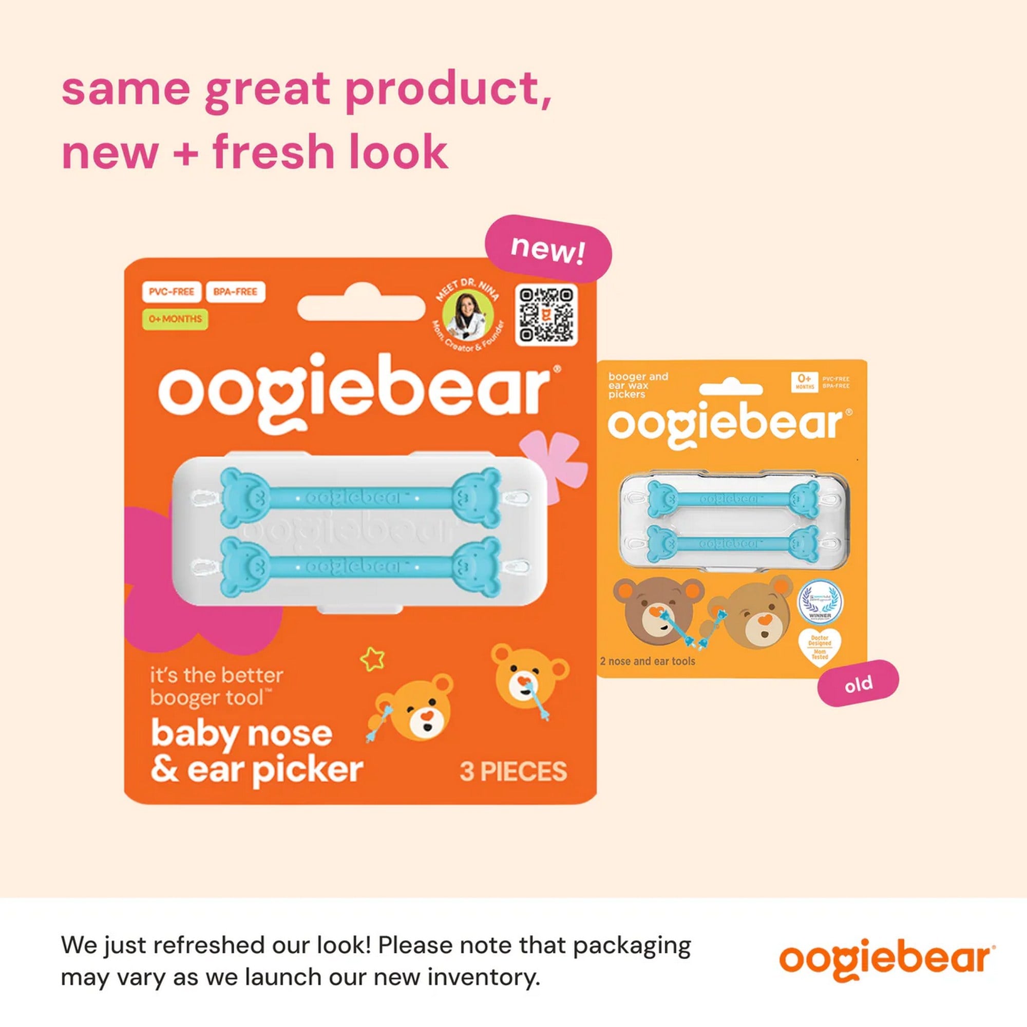 Oogiebear - Burun ve Kulak Temizleyici 2 Adet Mavi