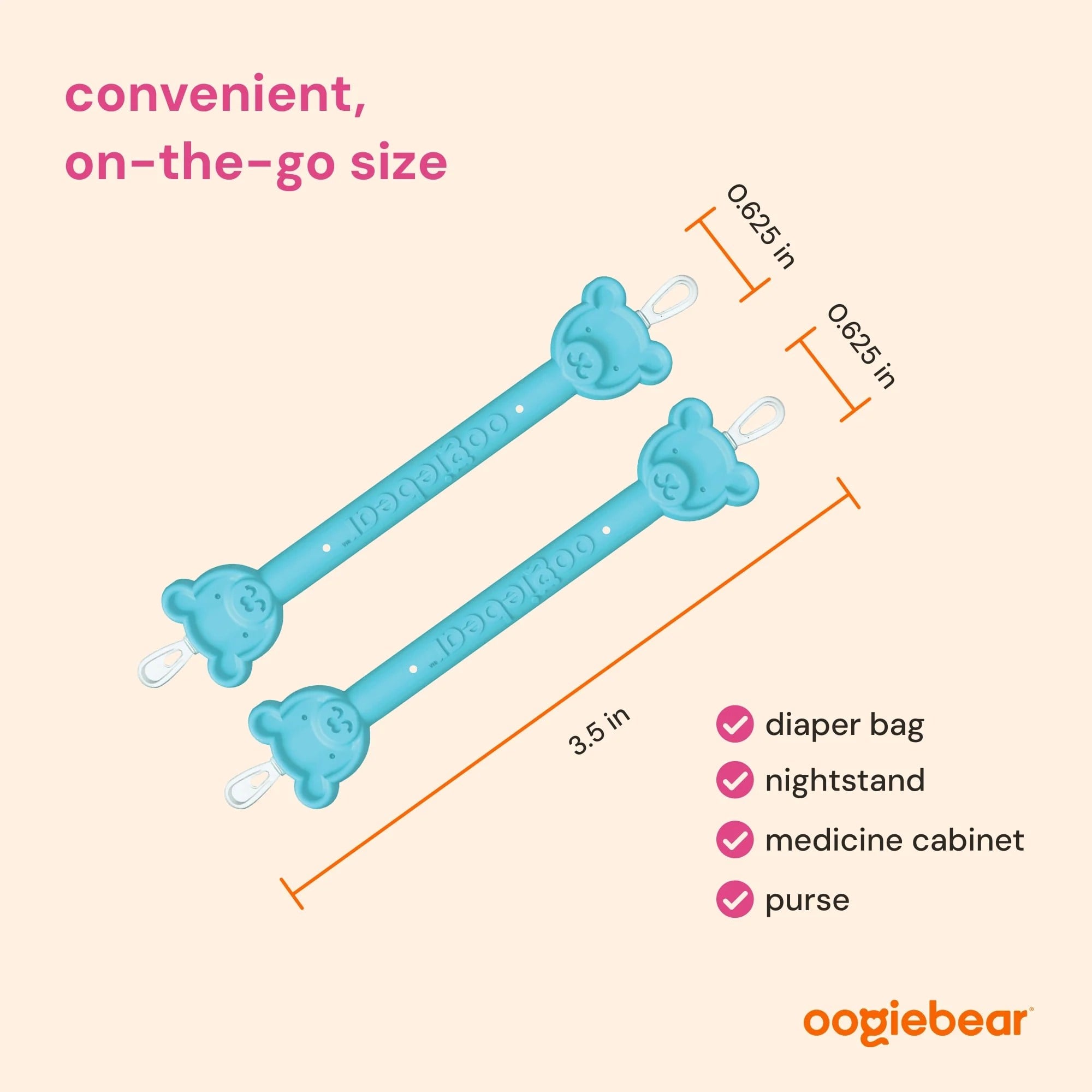 Oogiebear - Burun ve Kulak Temizleyici 2 Adet Mavi