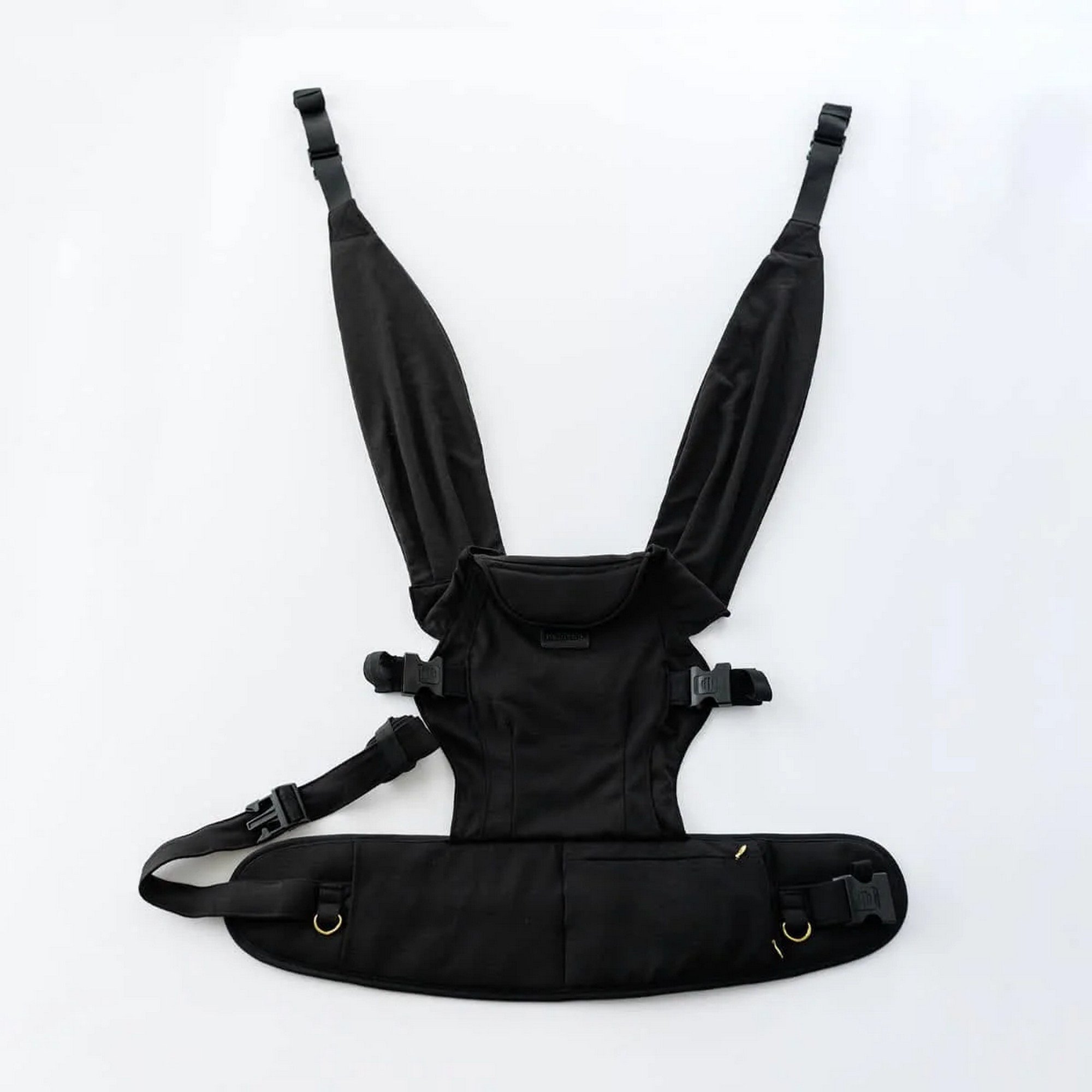 TushBaby - Pearl Wrap Kumaş Bebek Kanguru Siyah