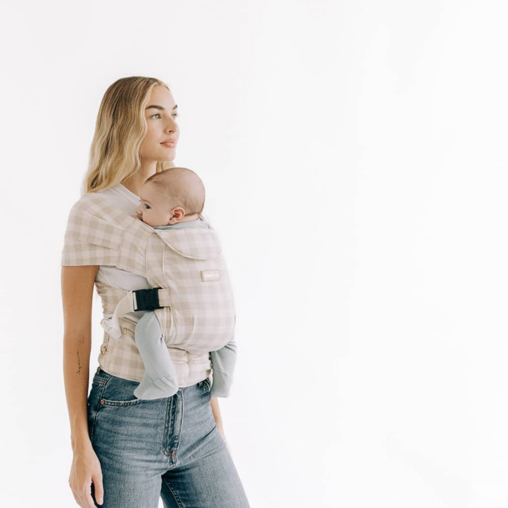 TushBaby - Pearl Wrap Kumaş Kanguru  Gingham
