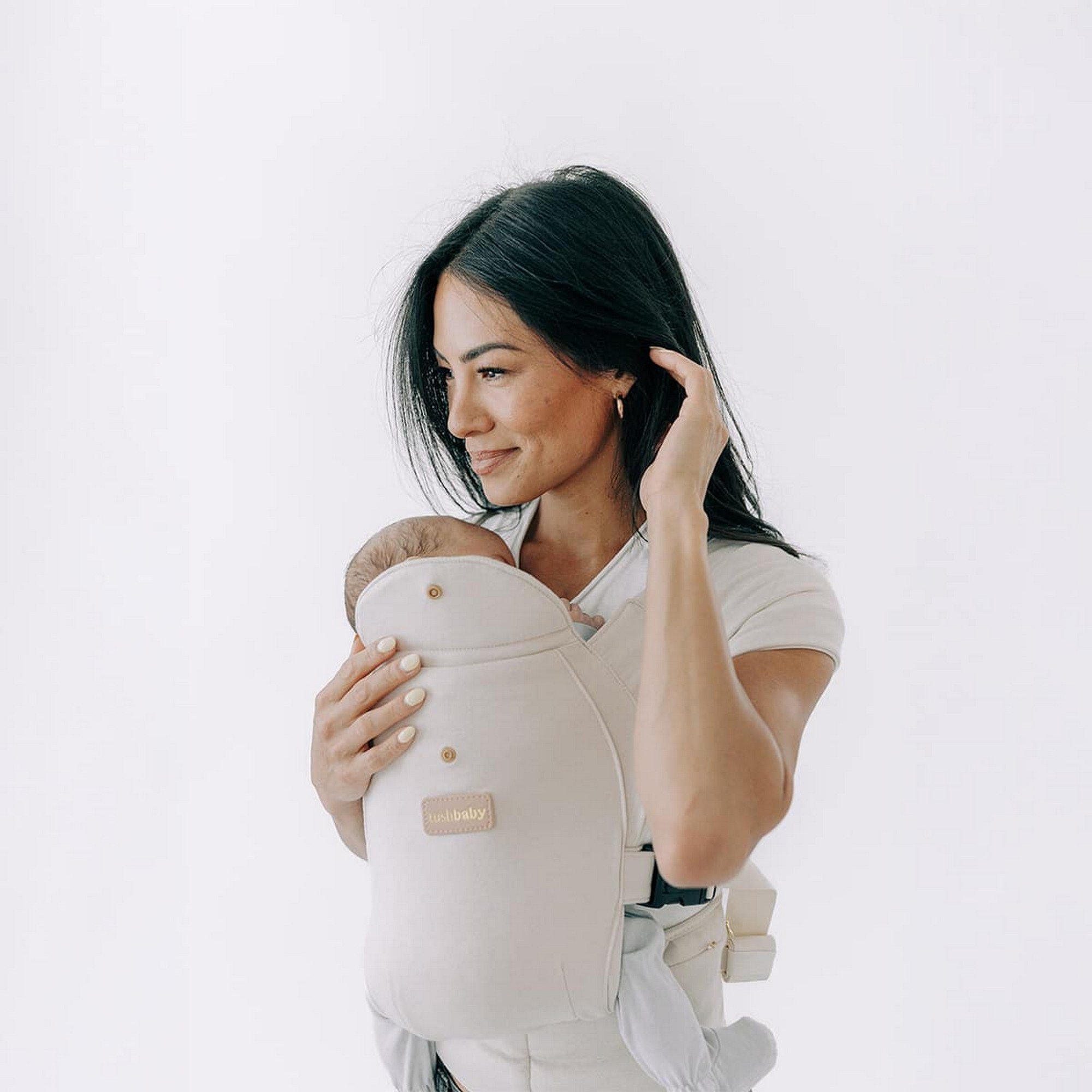 TushBaby - Pearl Wrap Kumaş Kanguru Krem