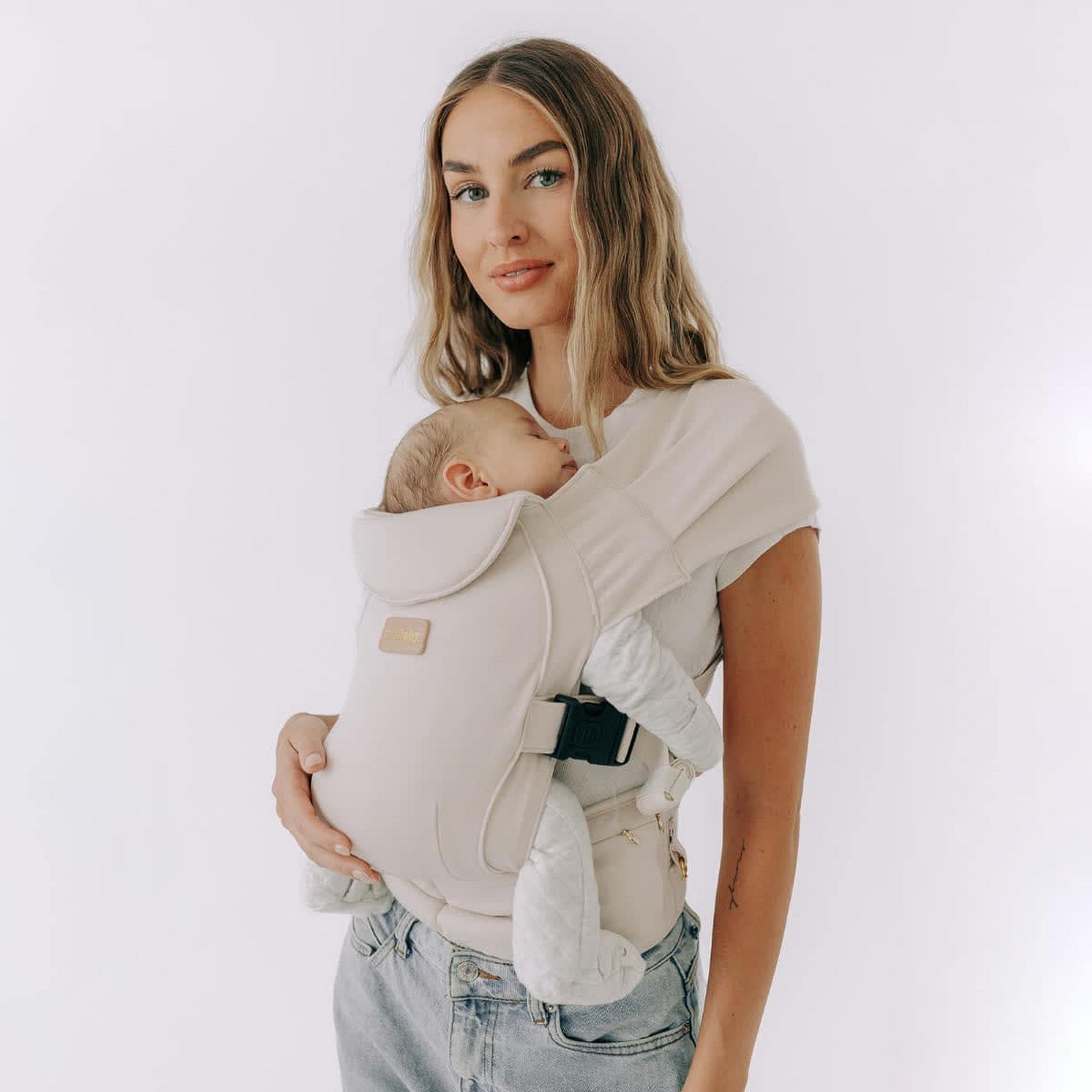 TushBaby - Pearl Wrap Kumaş Kanguru Krem