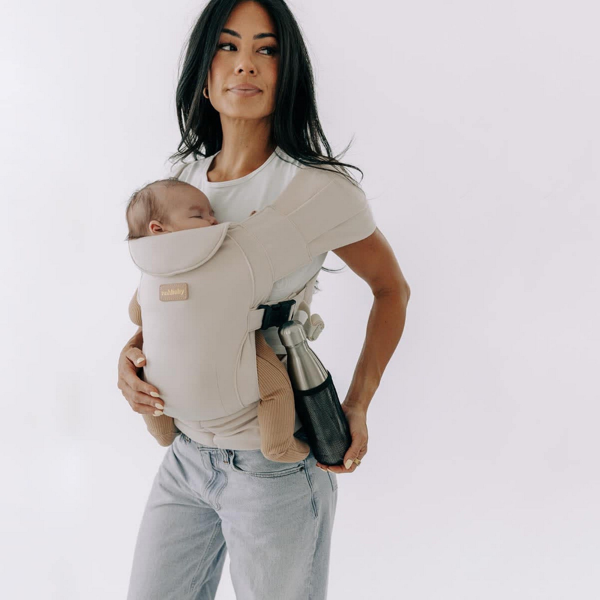TushBaby - Pearl Wrap Kumaş Kanguru Krem