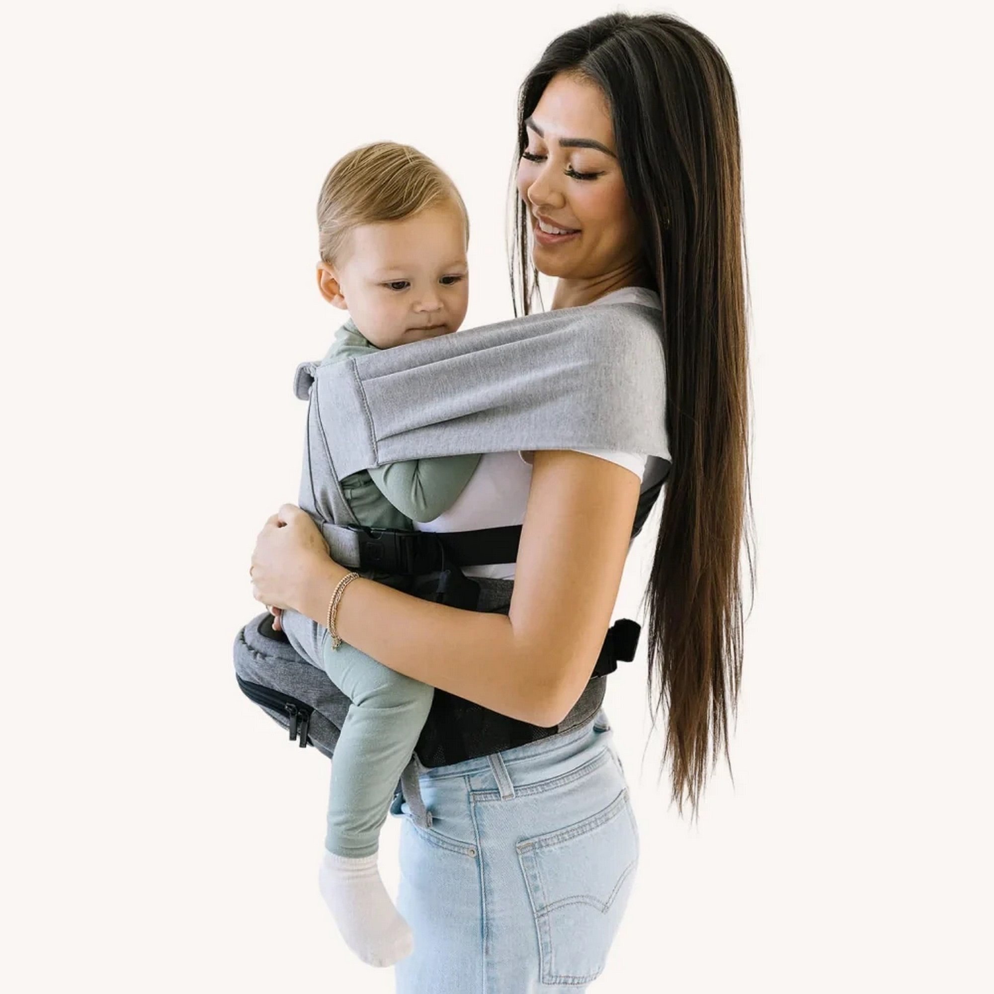 TushBaby - Snug Kanguru Eller Serbest Kullanım Aparatı Gri