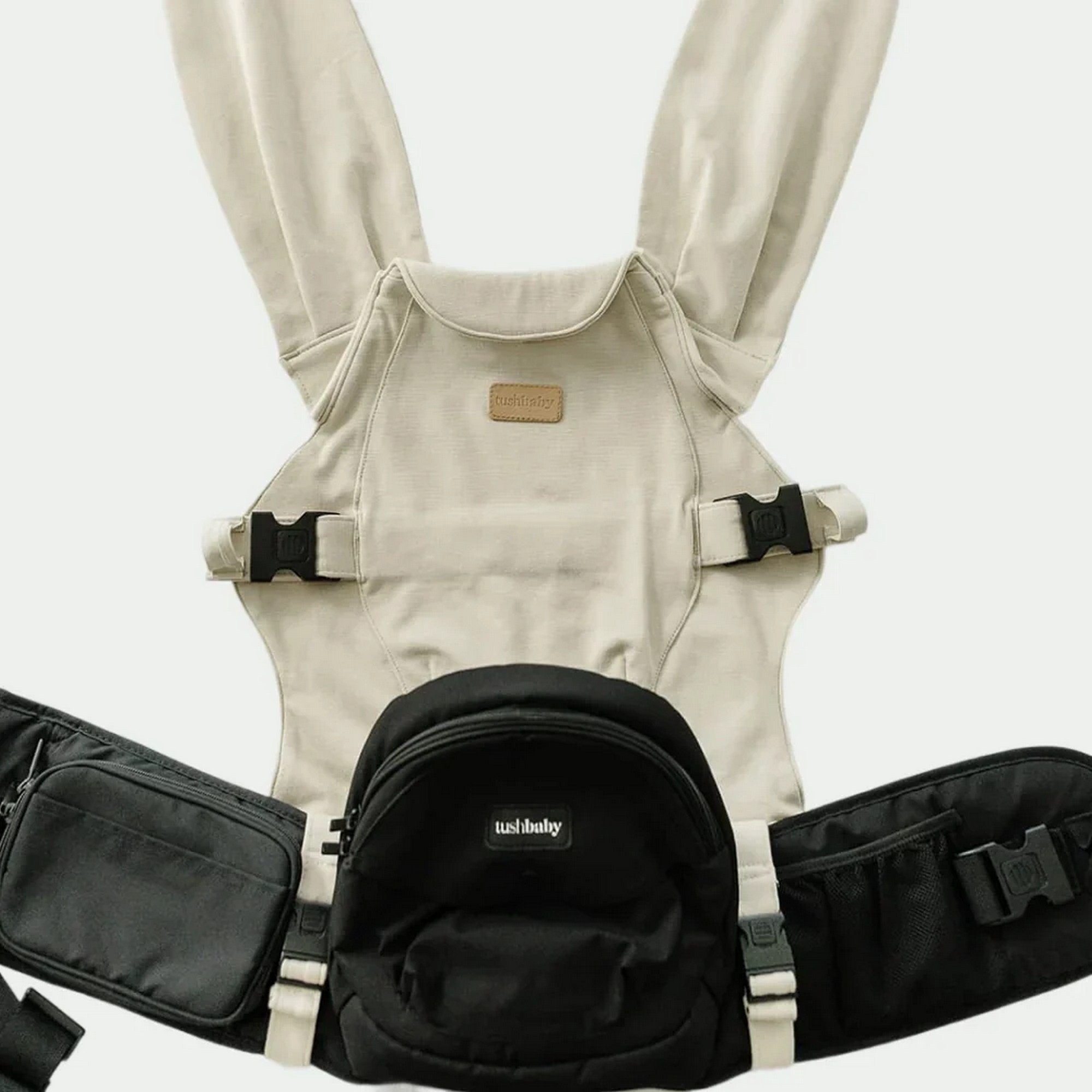 TushBaby - Snug Kanguru Eller Serbest Kullanım Aparatı Krem