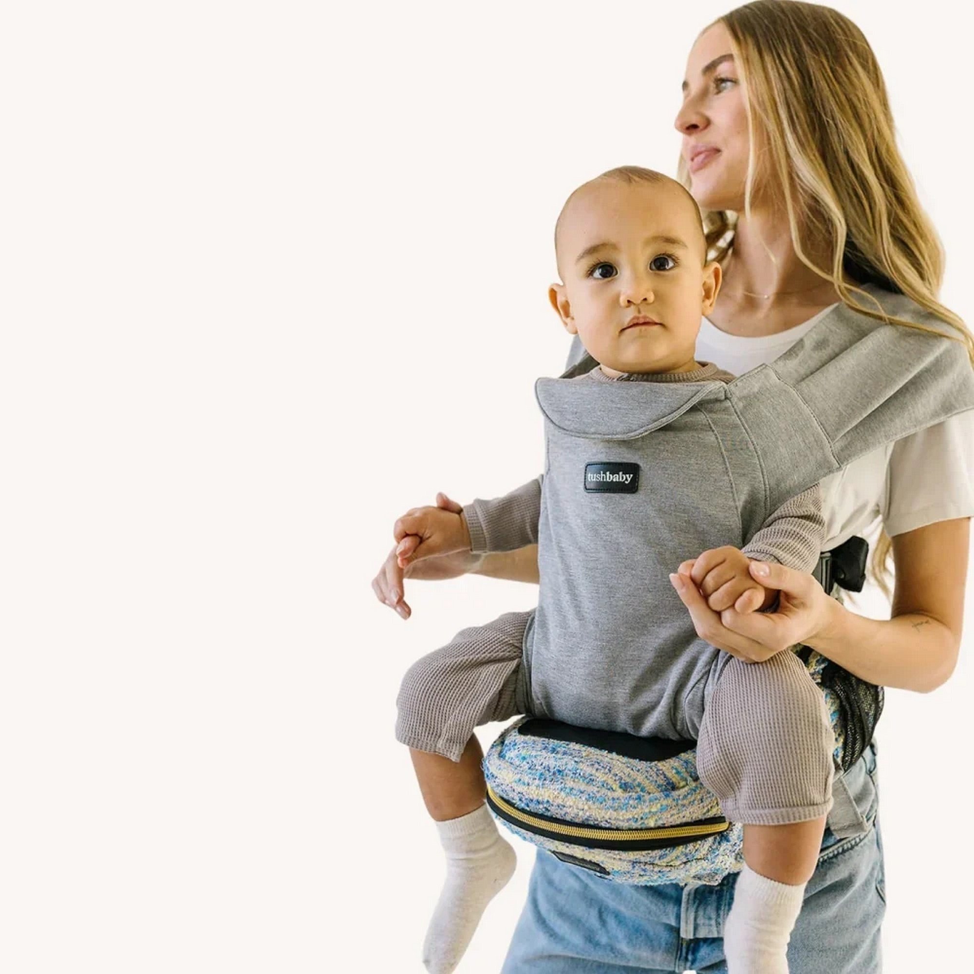 TushBaby - Snug Kanguru Eller Serbest Kullanım Aparatı Gri