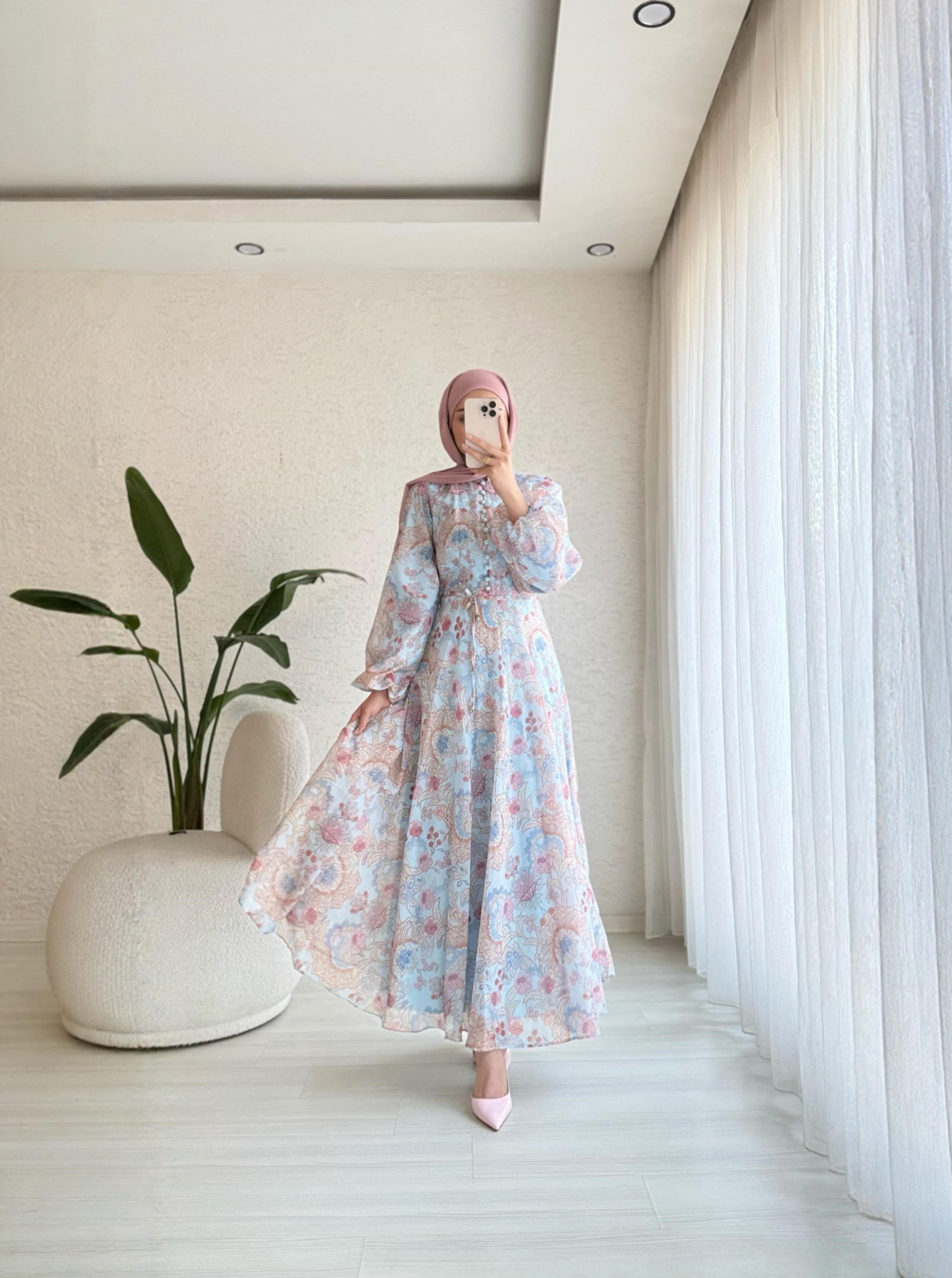Aura Chiffon Elbise