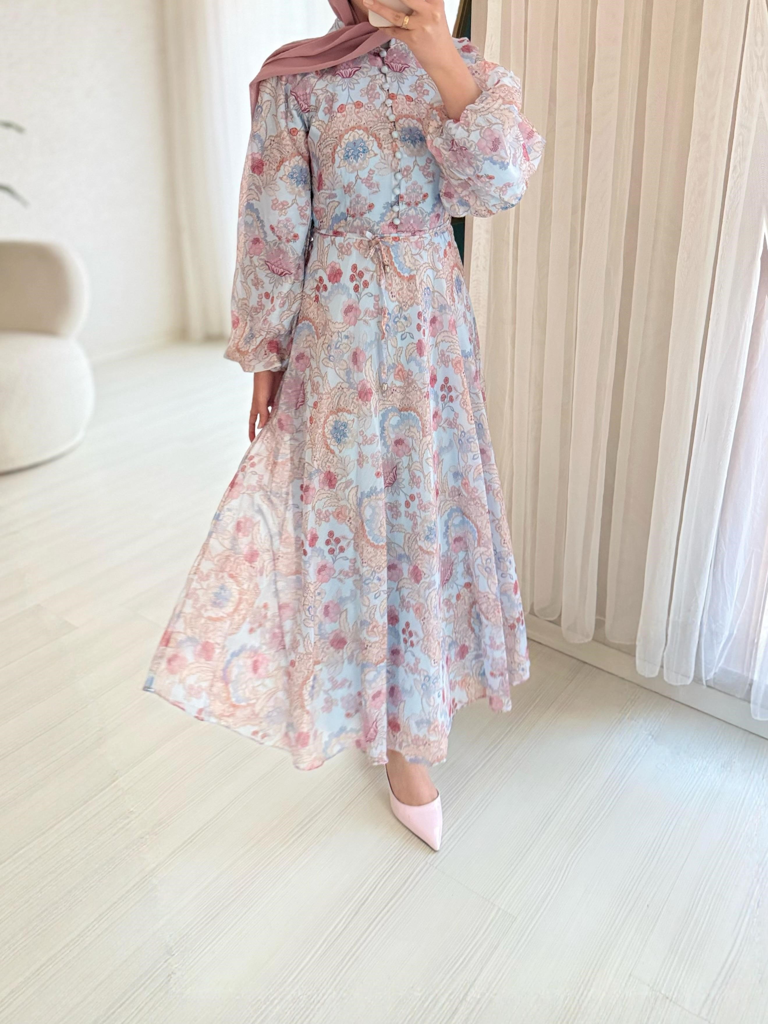 Aura Chiffon Elbise