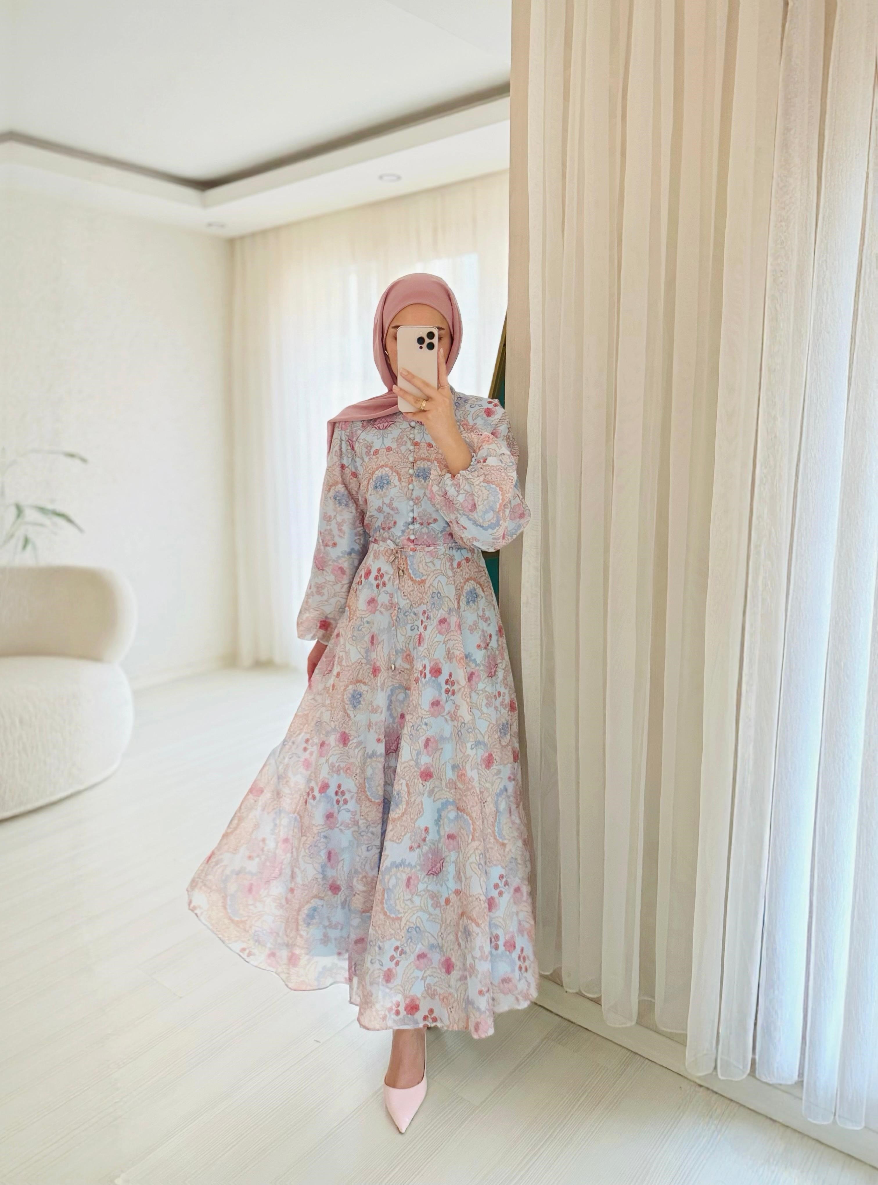 Aura Chiffon Elbise