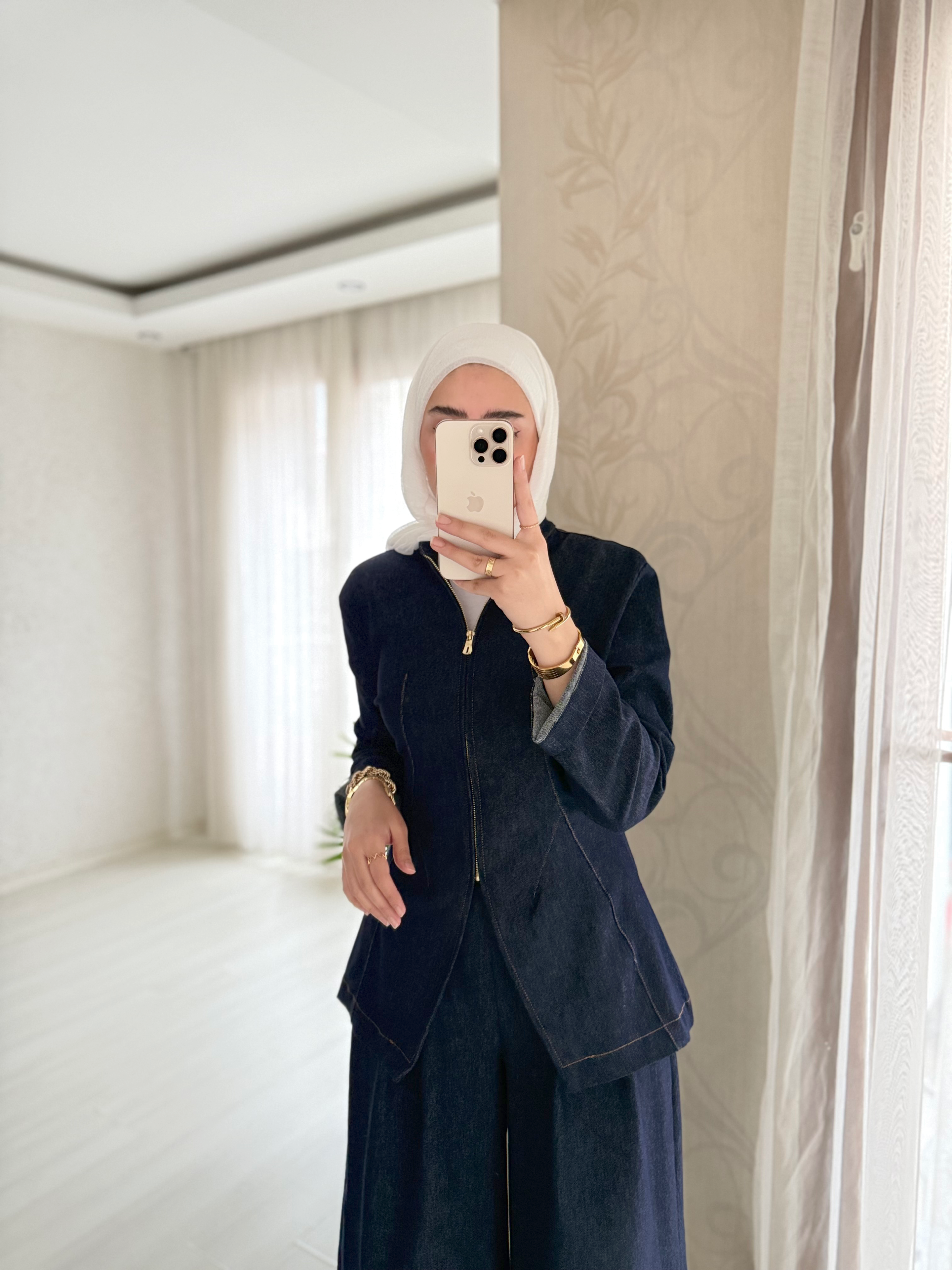 Denim Elegance Takım