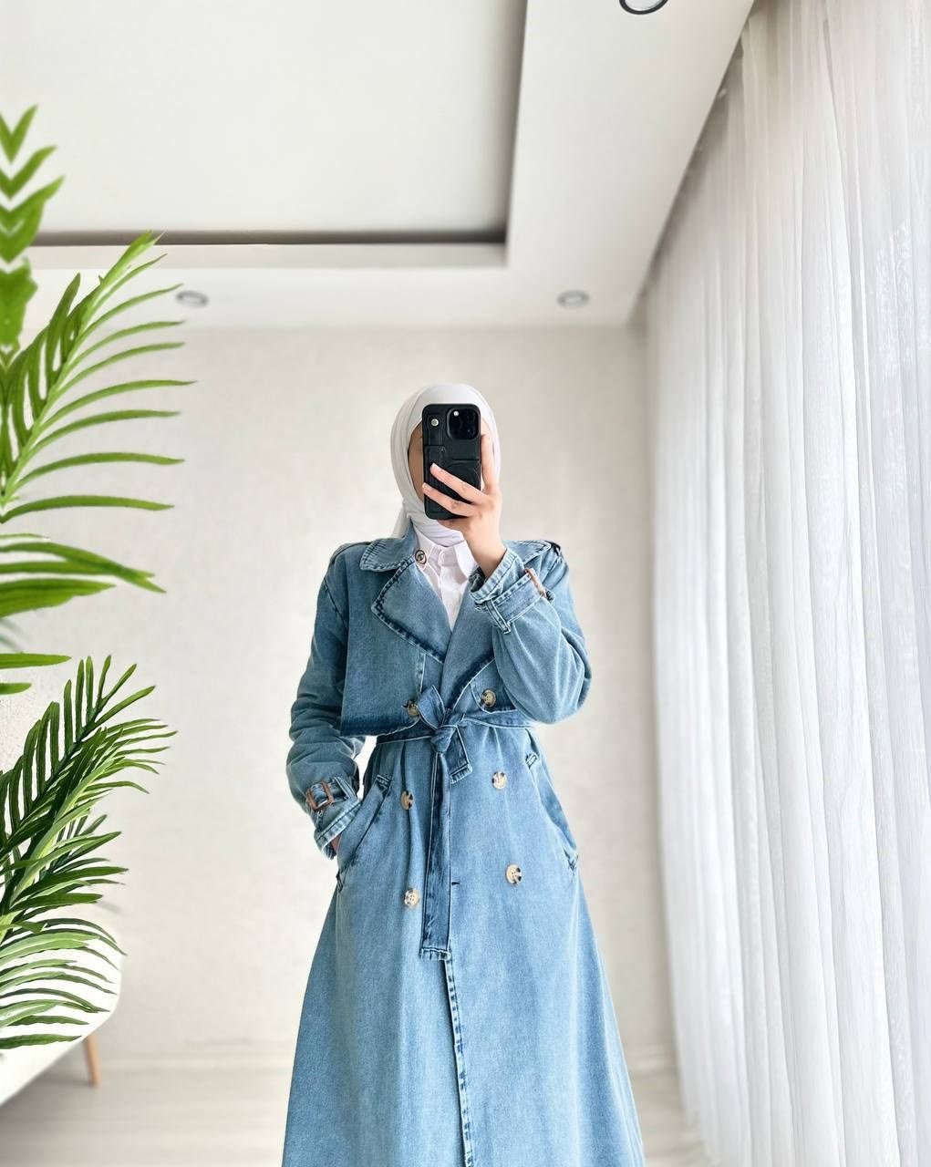 DENİM ELEGANCE TRENCH