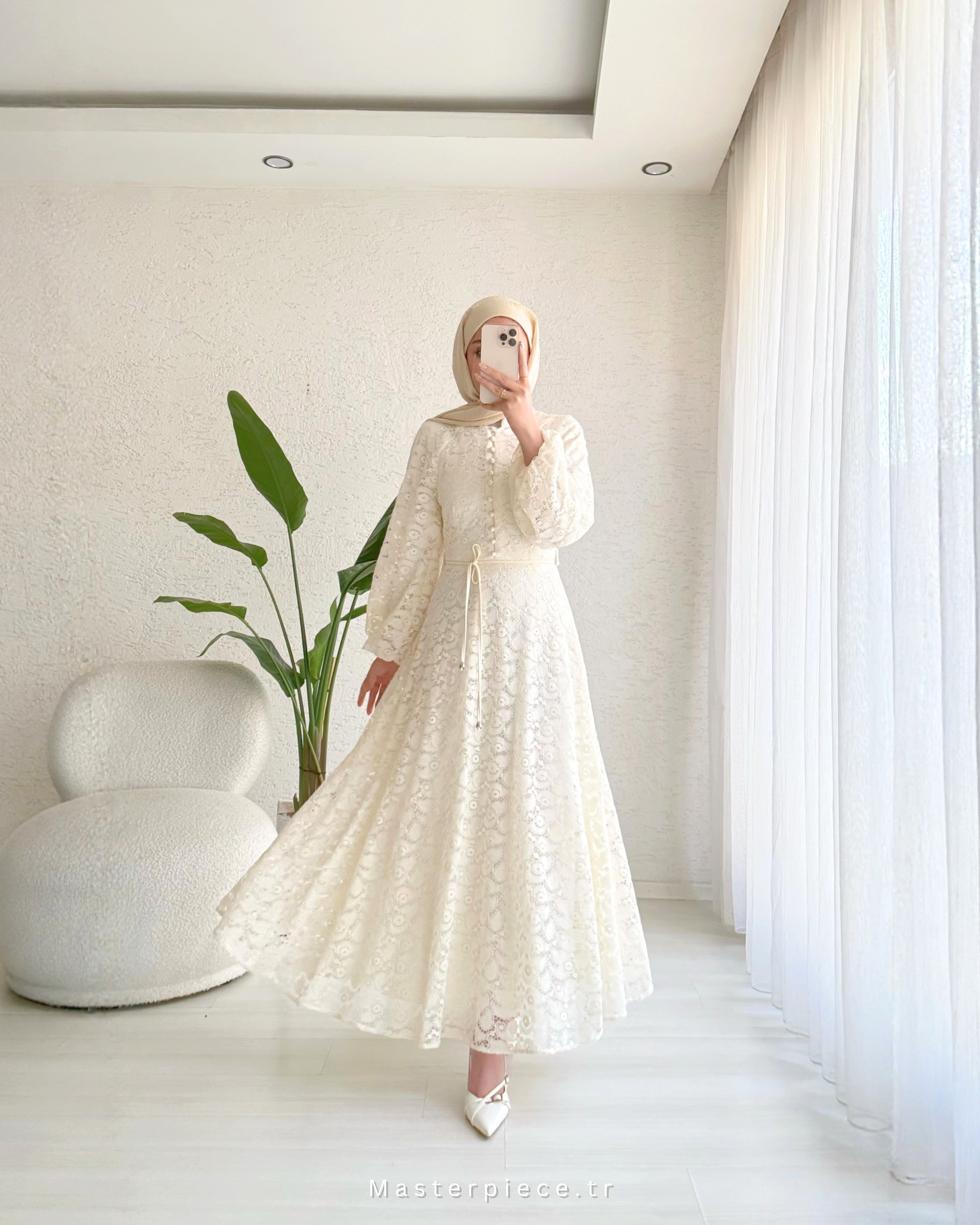 Layla Dantel Elbise 