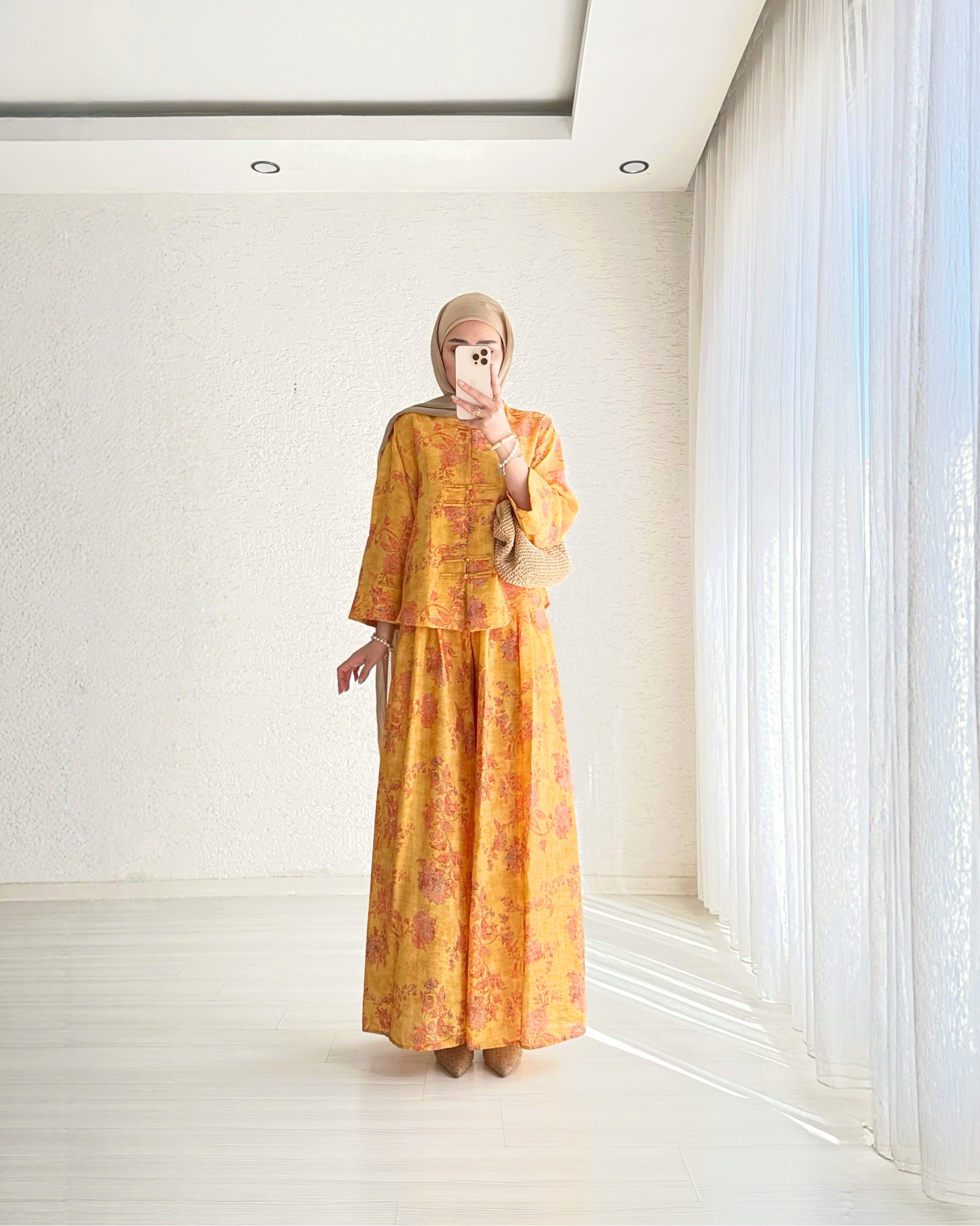 Olivia Desenli Kimono Takım
