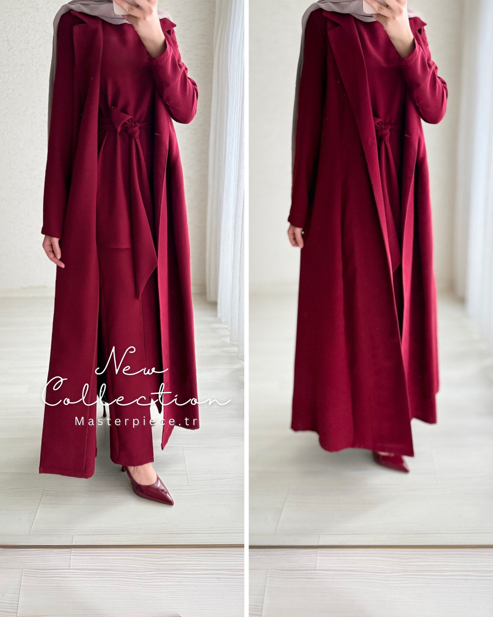 Rima Üçlü Takım (Pantolon Bluz Pelerin)